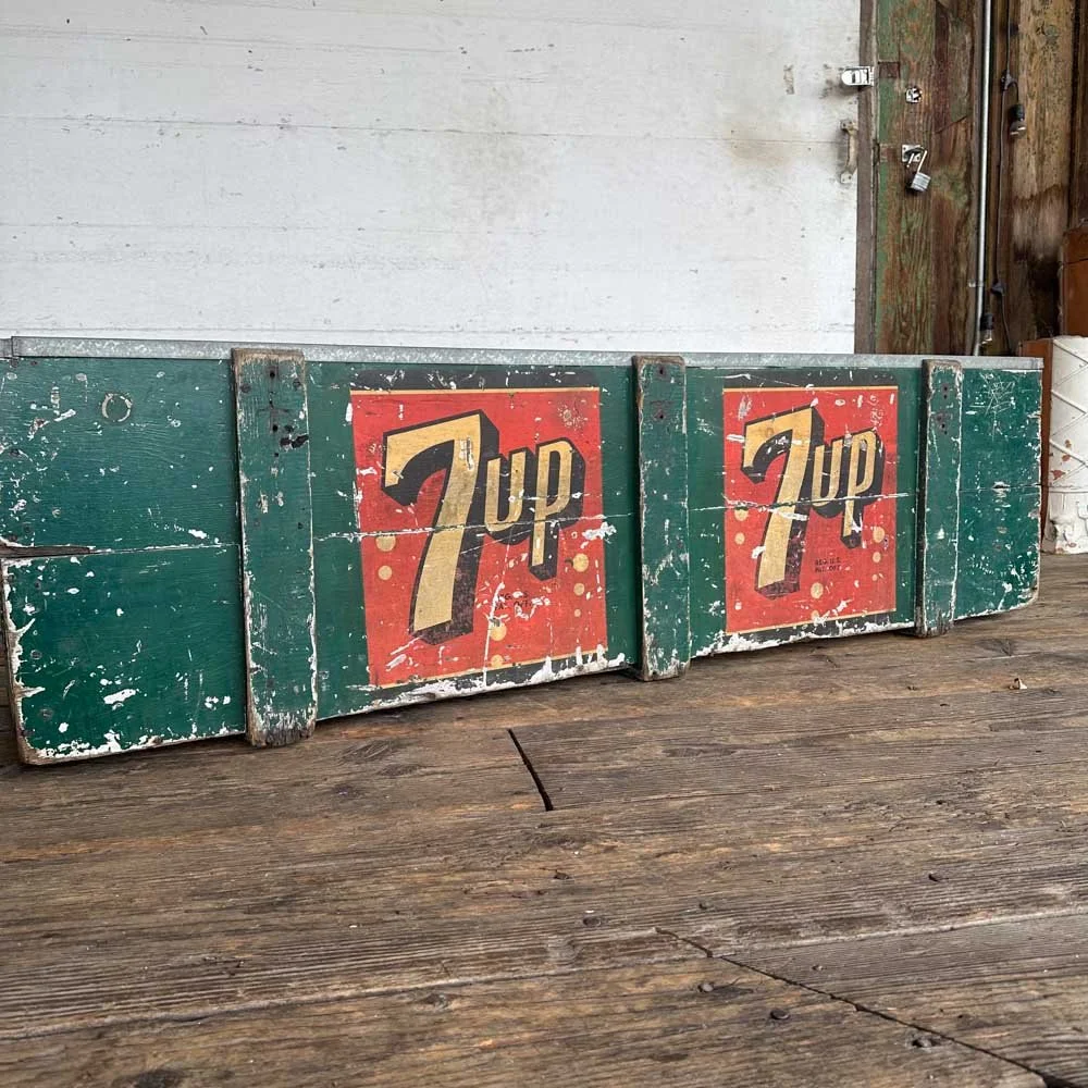 Vintage 7UP Cooler Crate — Aurora Mills