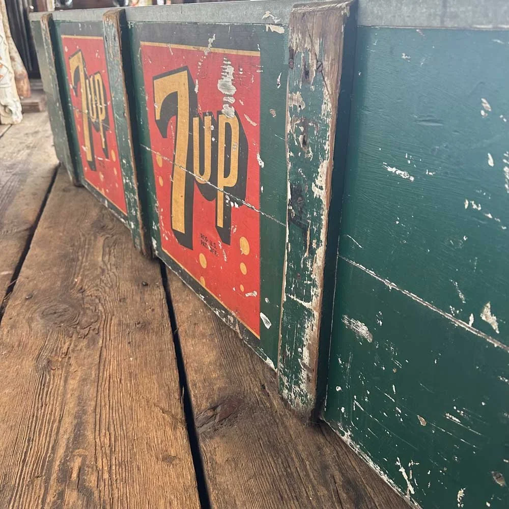 Vintage 7UP Cooler Crate — Aurora Mills