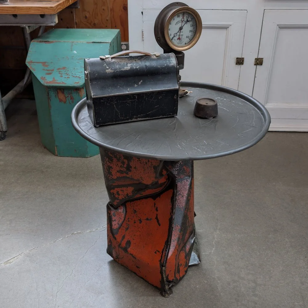 Crushed Fender Circular Art Table