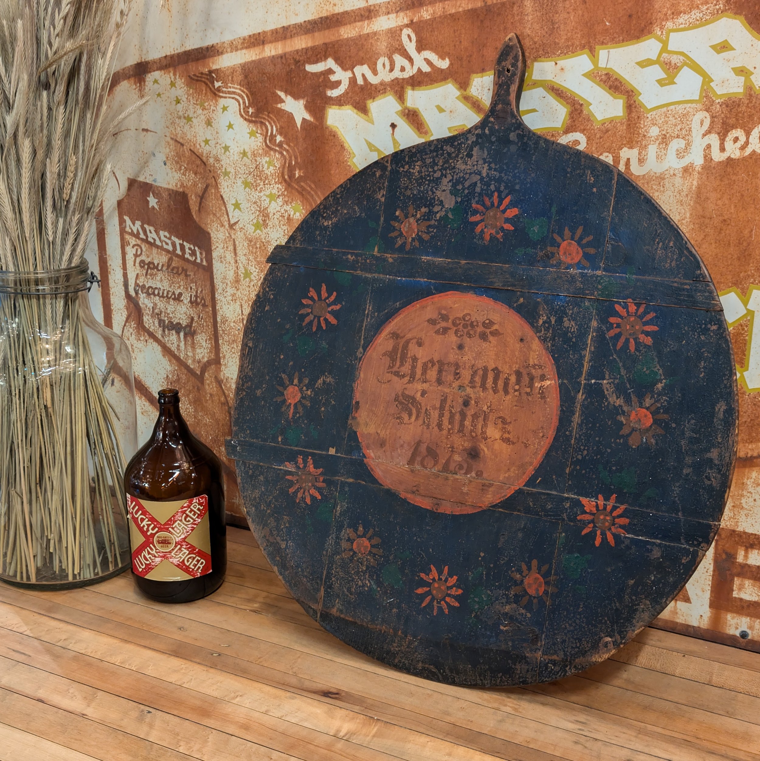 Painted German Bread Board