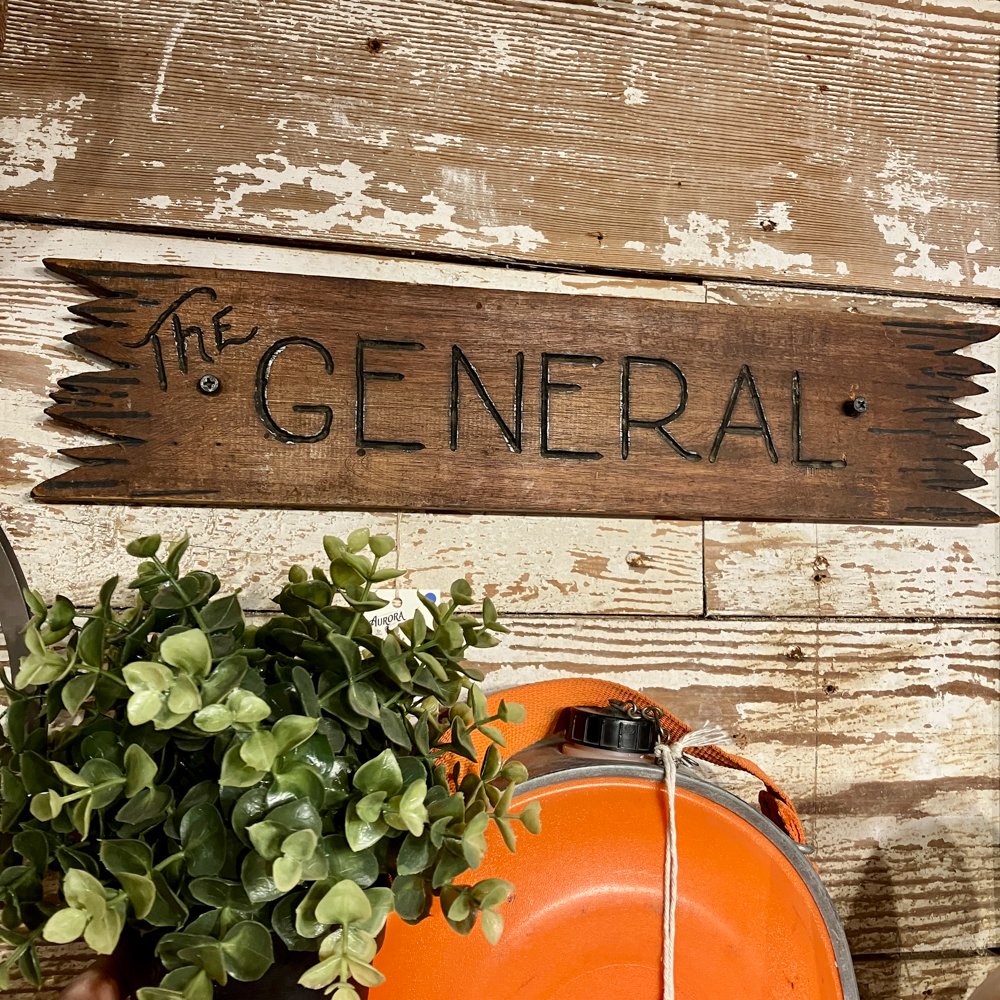 "The General" Wood Sign