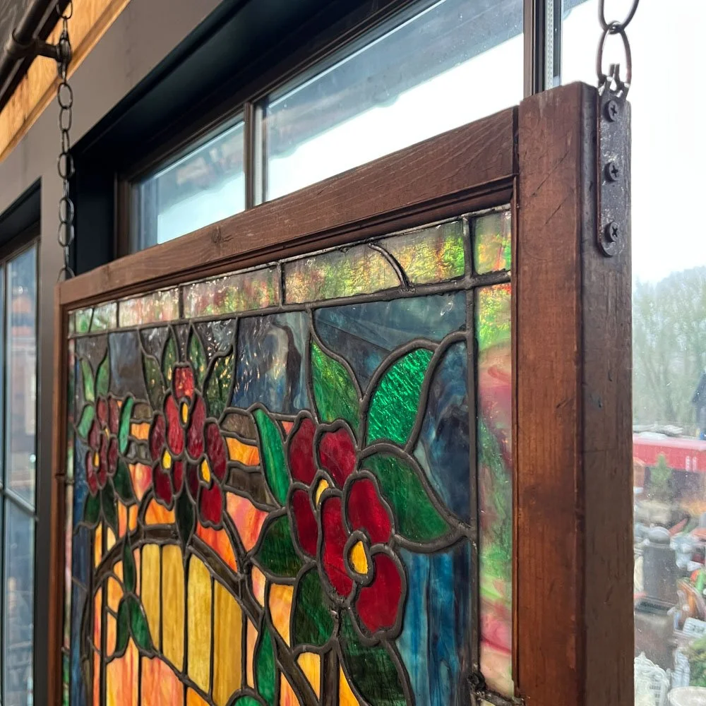 Garden Trellis Stained Glass Window — Aurora Mills