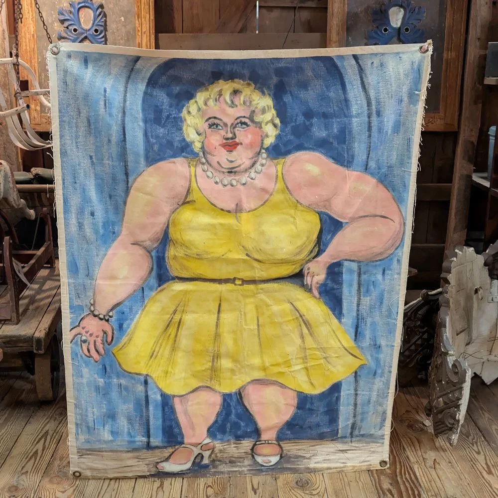 Vintage Hand-painted Sideshow Canvas