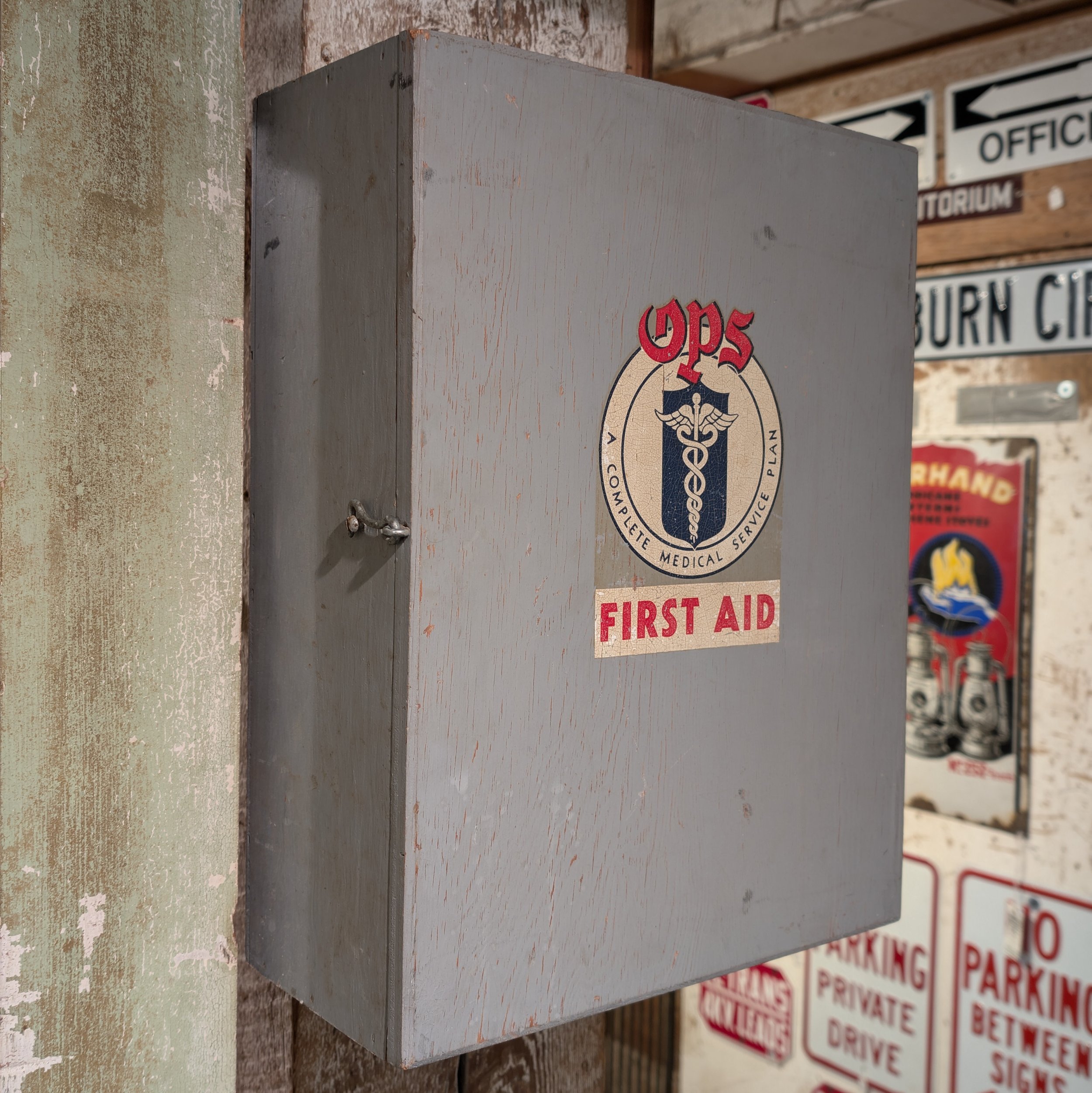 Antique First Aid Medicine Cabinet