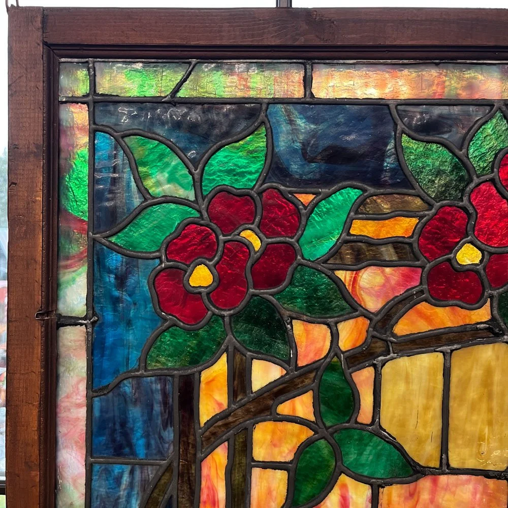 Garden Trellis Stained Glass Window — Aurora Mills