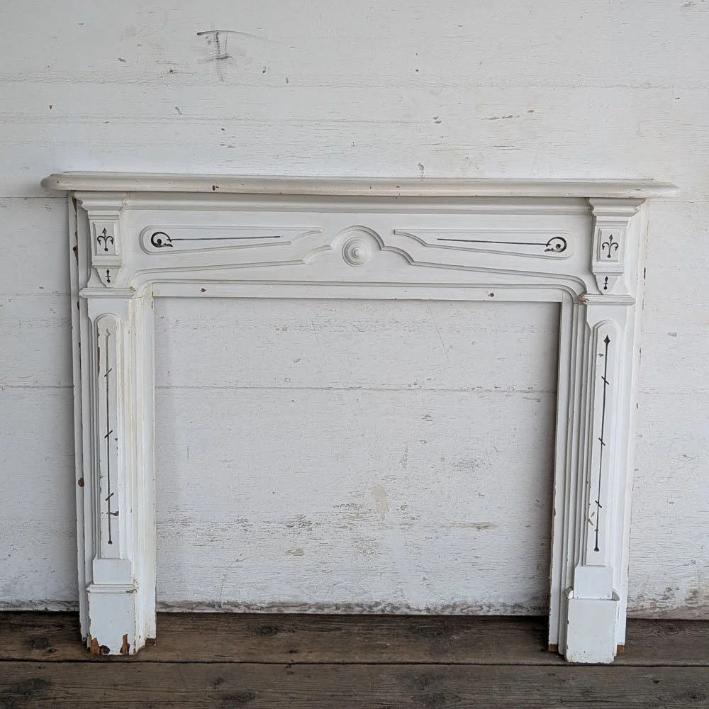 Carved Victorian Half Mantel