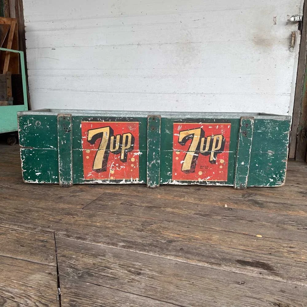 Vintage 7UP Cooler Crate — Aurora Mills