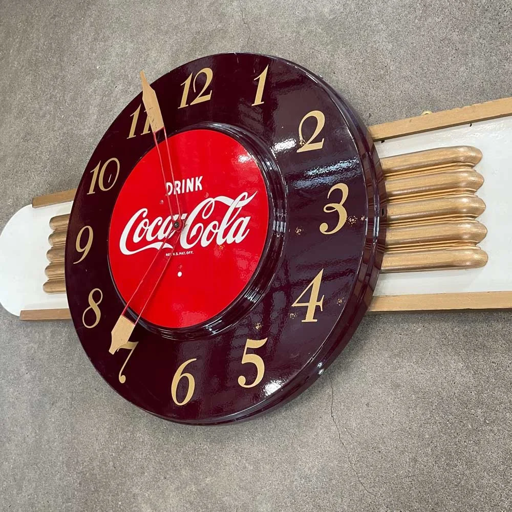 Mid Century Coca-Cola Clock — Aurora Mills