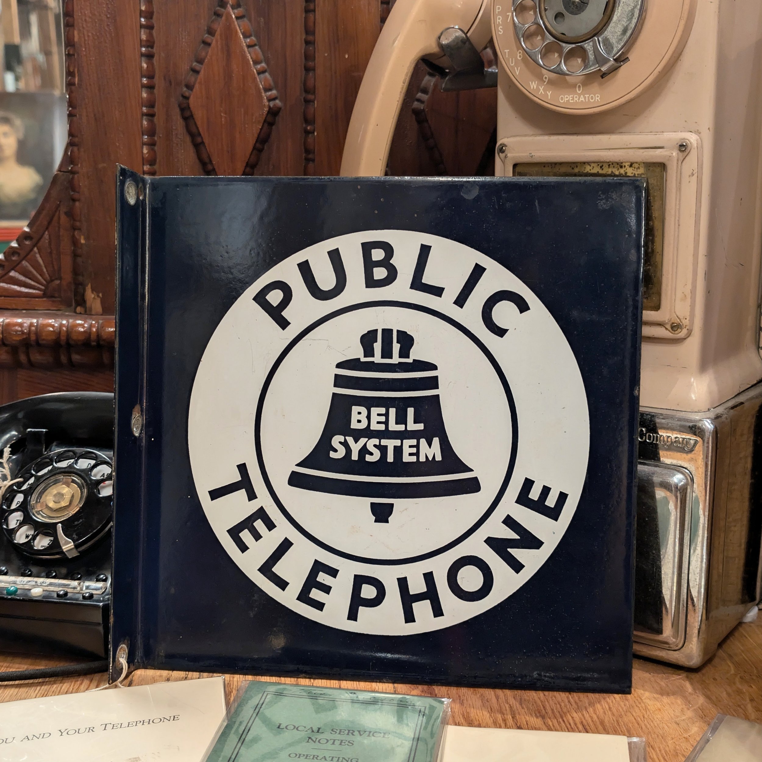 Bell System Public Telephone Sign