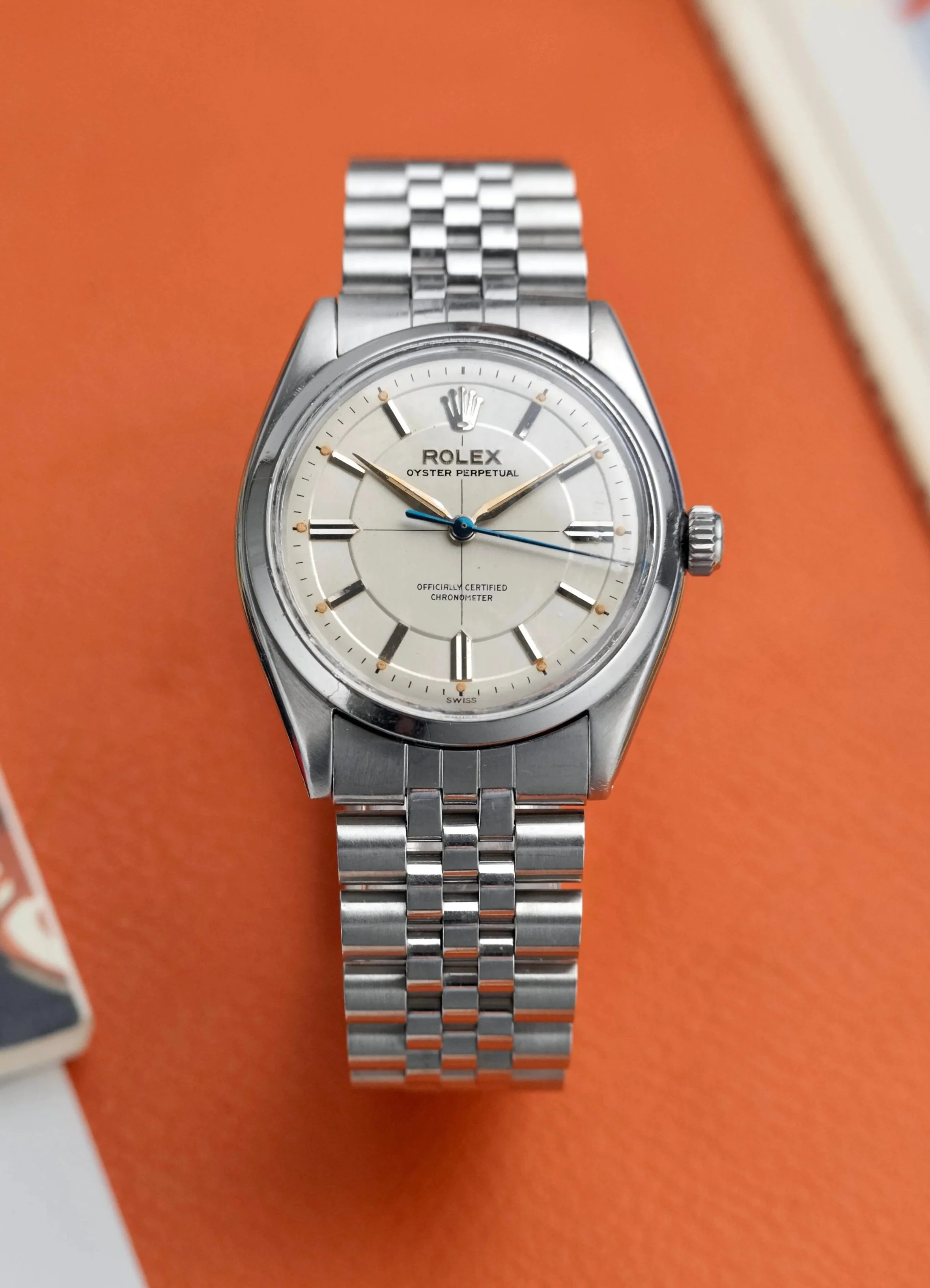1950's Rolex Oyster Perpetual ref. 6565 w/ Scientific Double Pie-Pan Dial