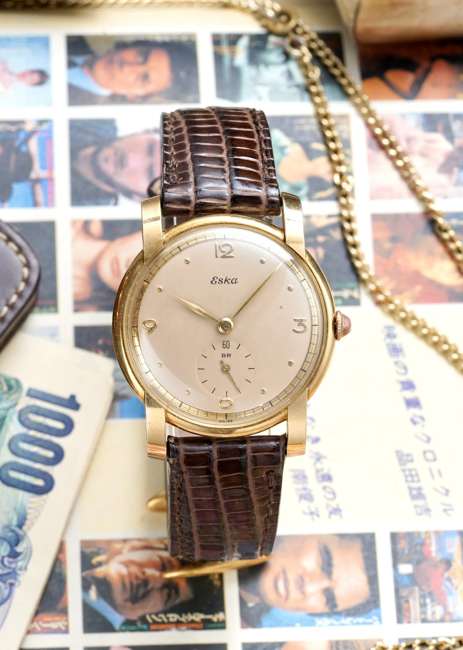1950's Eska Calatrava 18K YG Fancy Lugs — Goldfinger's Vintage