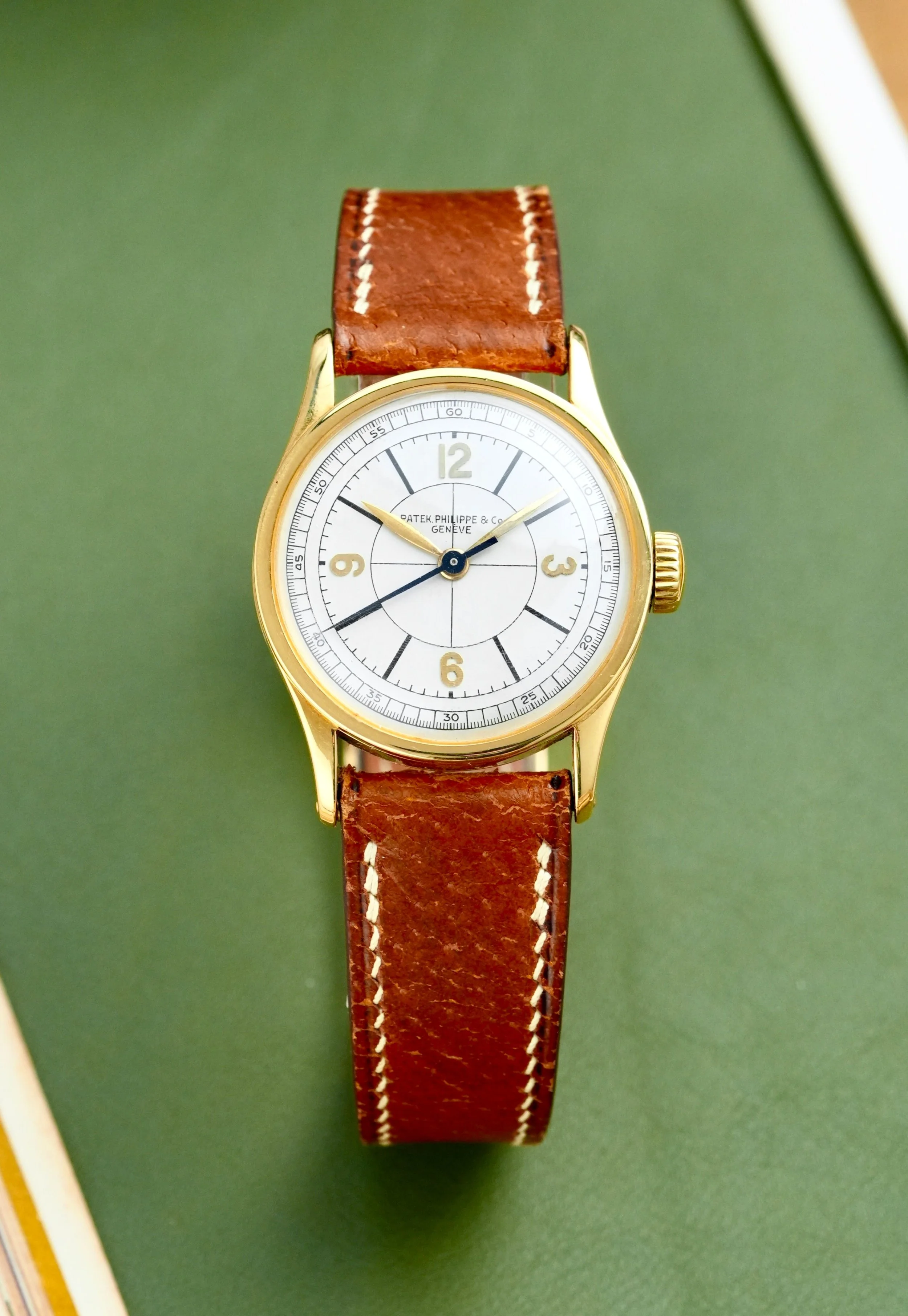 1940's Patek Philippe Calatrava ref. 96 w/ Sector Dial & Extract