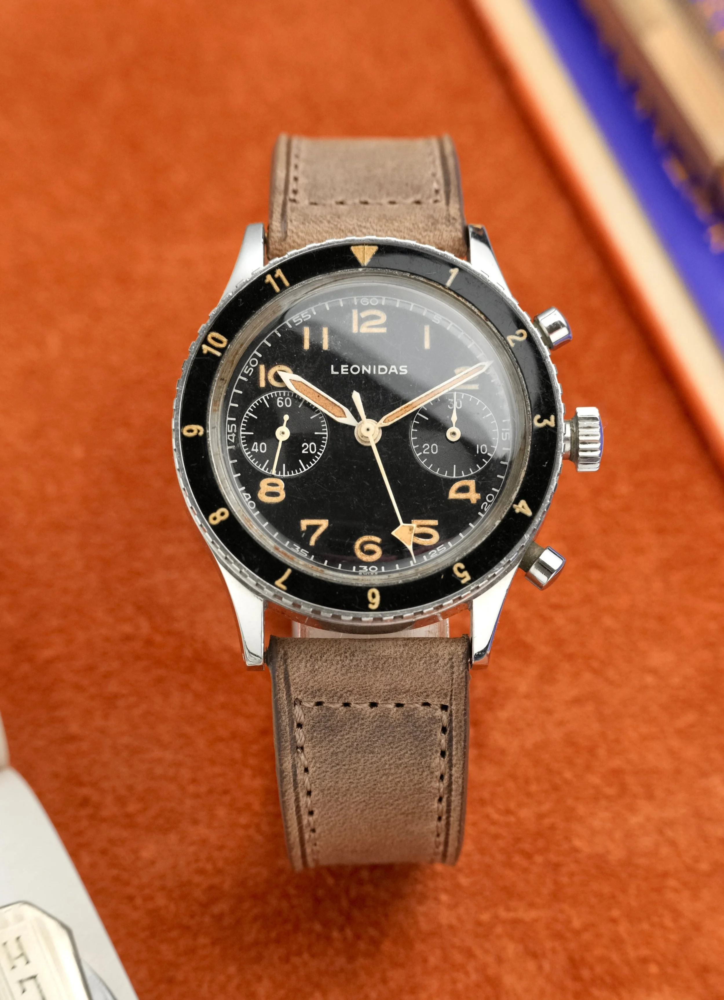 1960's Leonidas Cronometro Flyback CP-1 Chronograph for Italian Navy