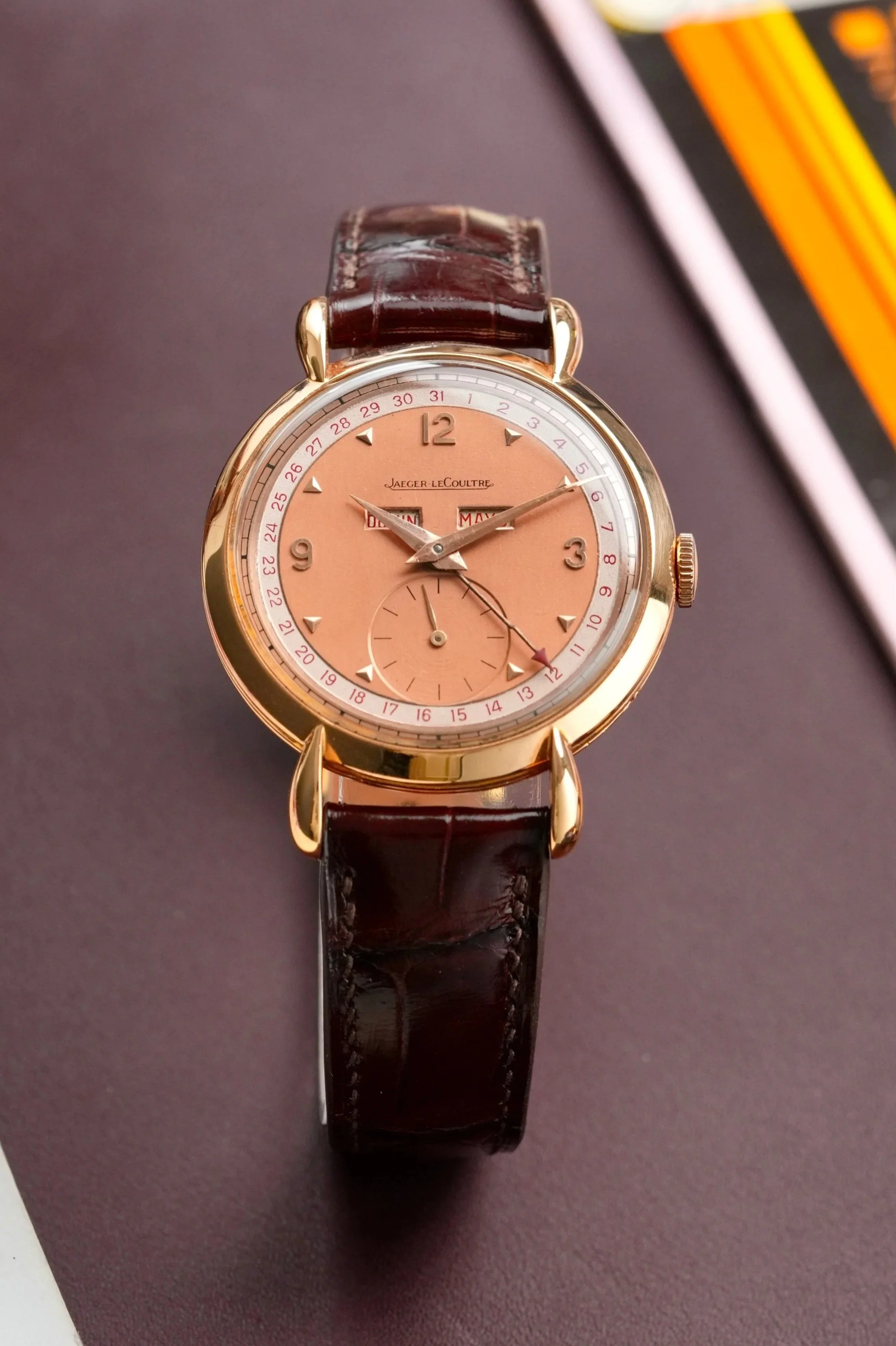 1950's Jaeger-LeCoultre Triple Calendar ref. 2904 18K Pink Gold