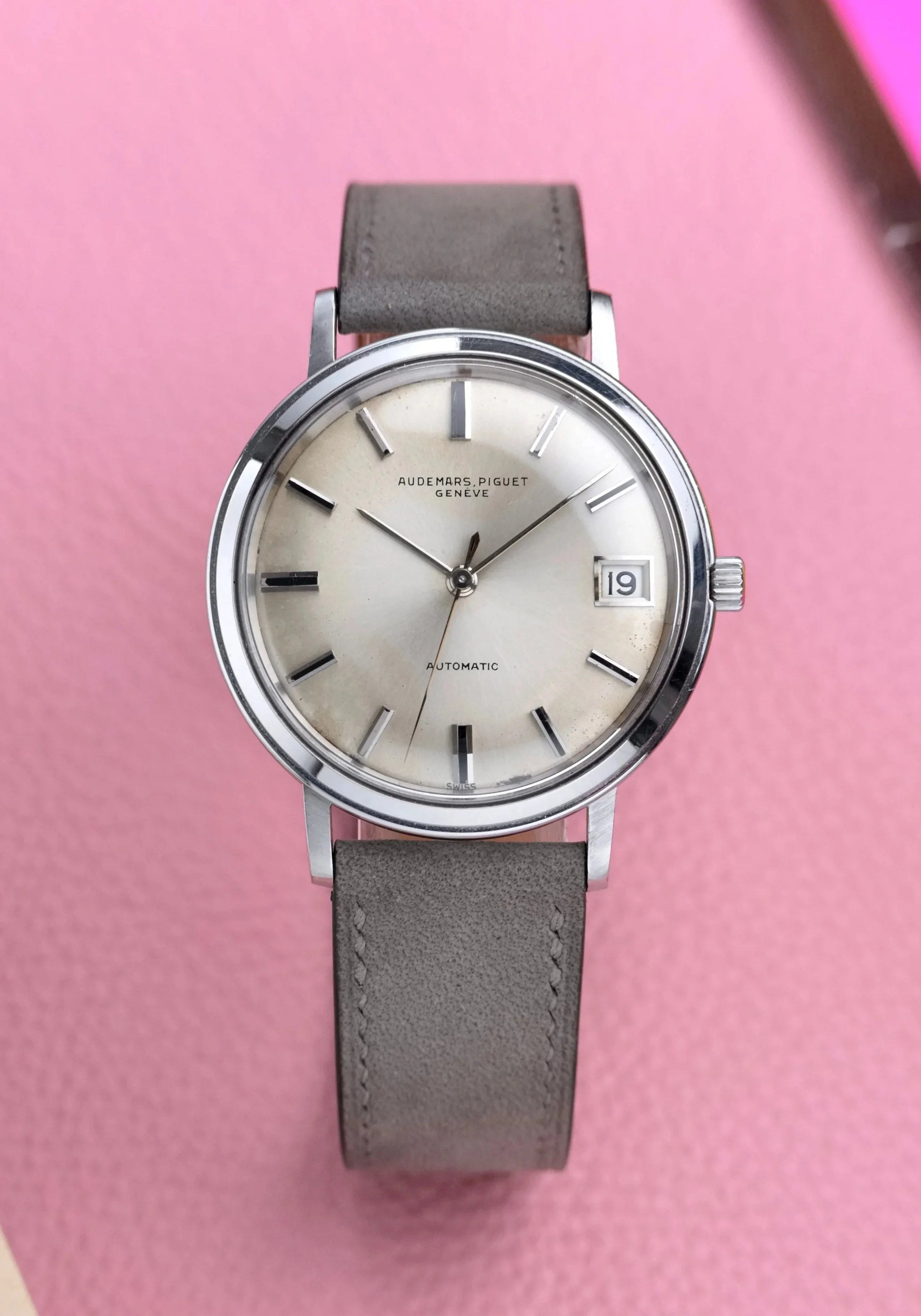 1960's Audemars Piguet ref. 5281 Stainless Steel Screwback Calatrava
