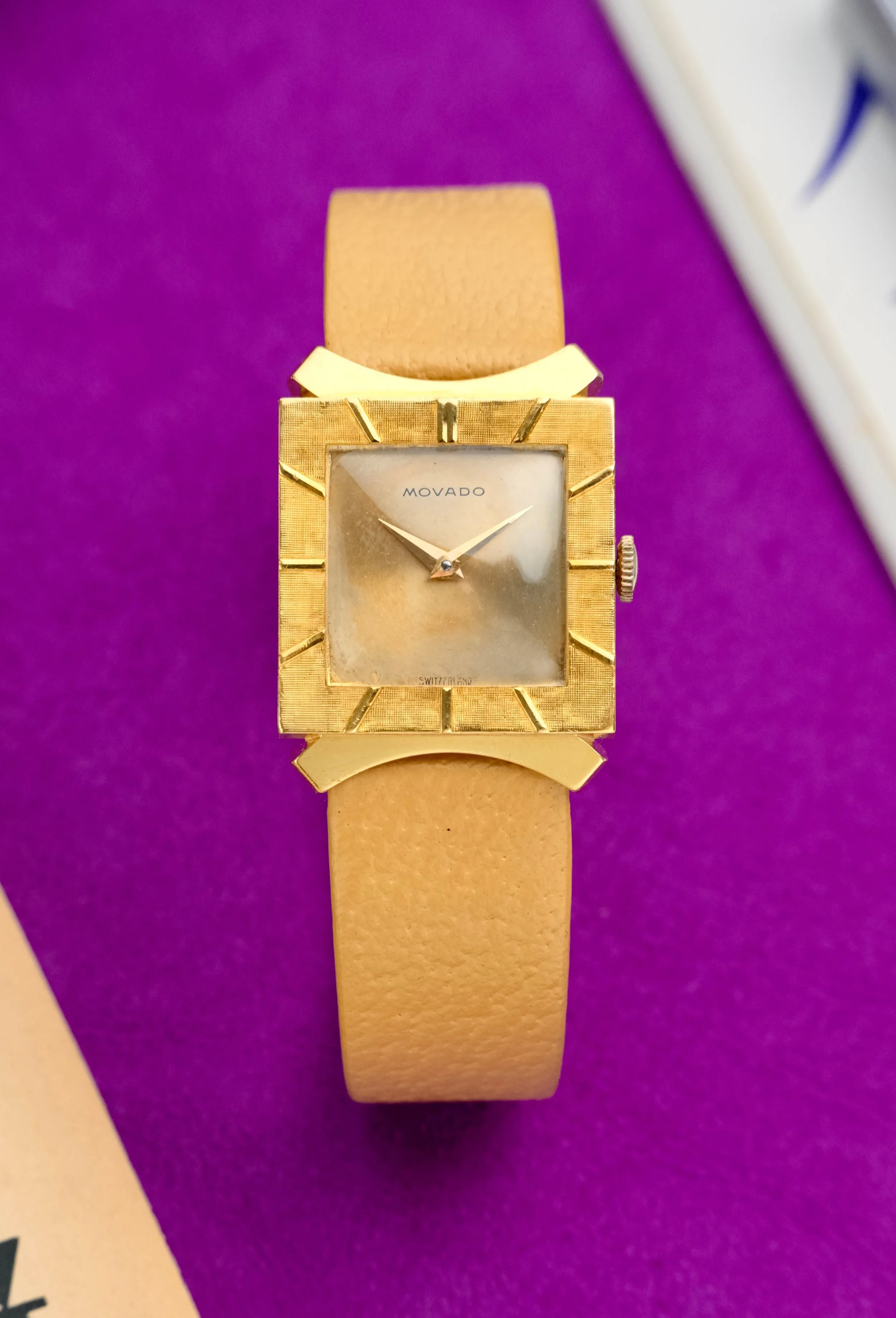 1960's Movado "Bull Horn" Dress Watch ref. 5036 18K YG