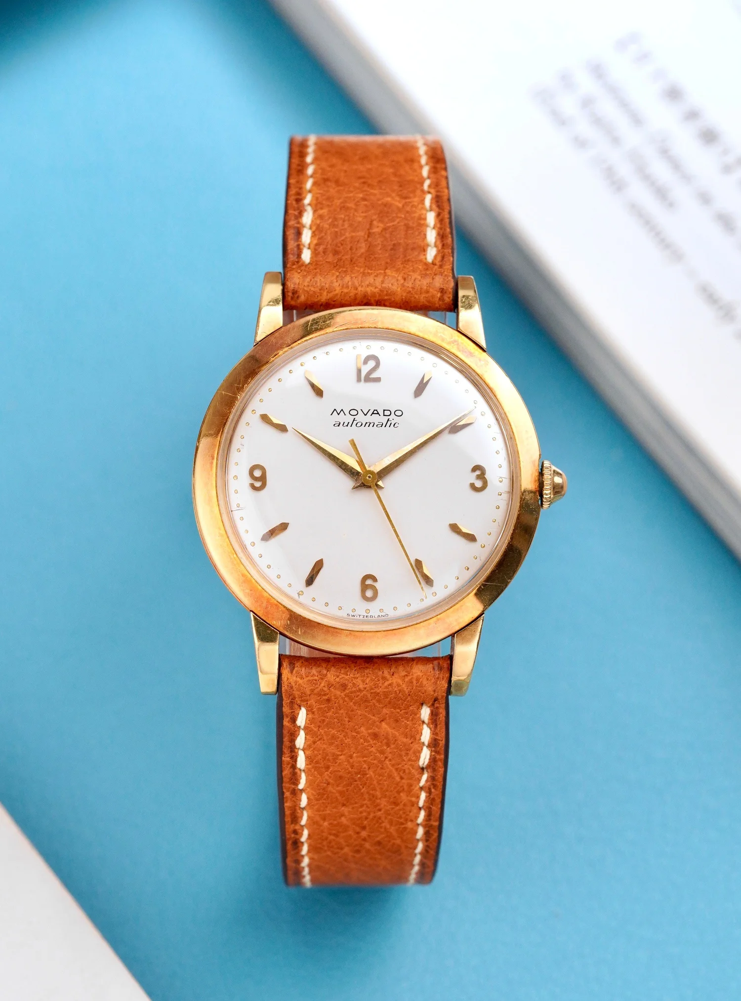 Montre Vintage Movado Movago Automatique Années 1950 - Mouvement Suisse - Avec Bracelet D'Origine - Reconditionnée