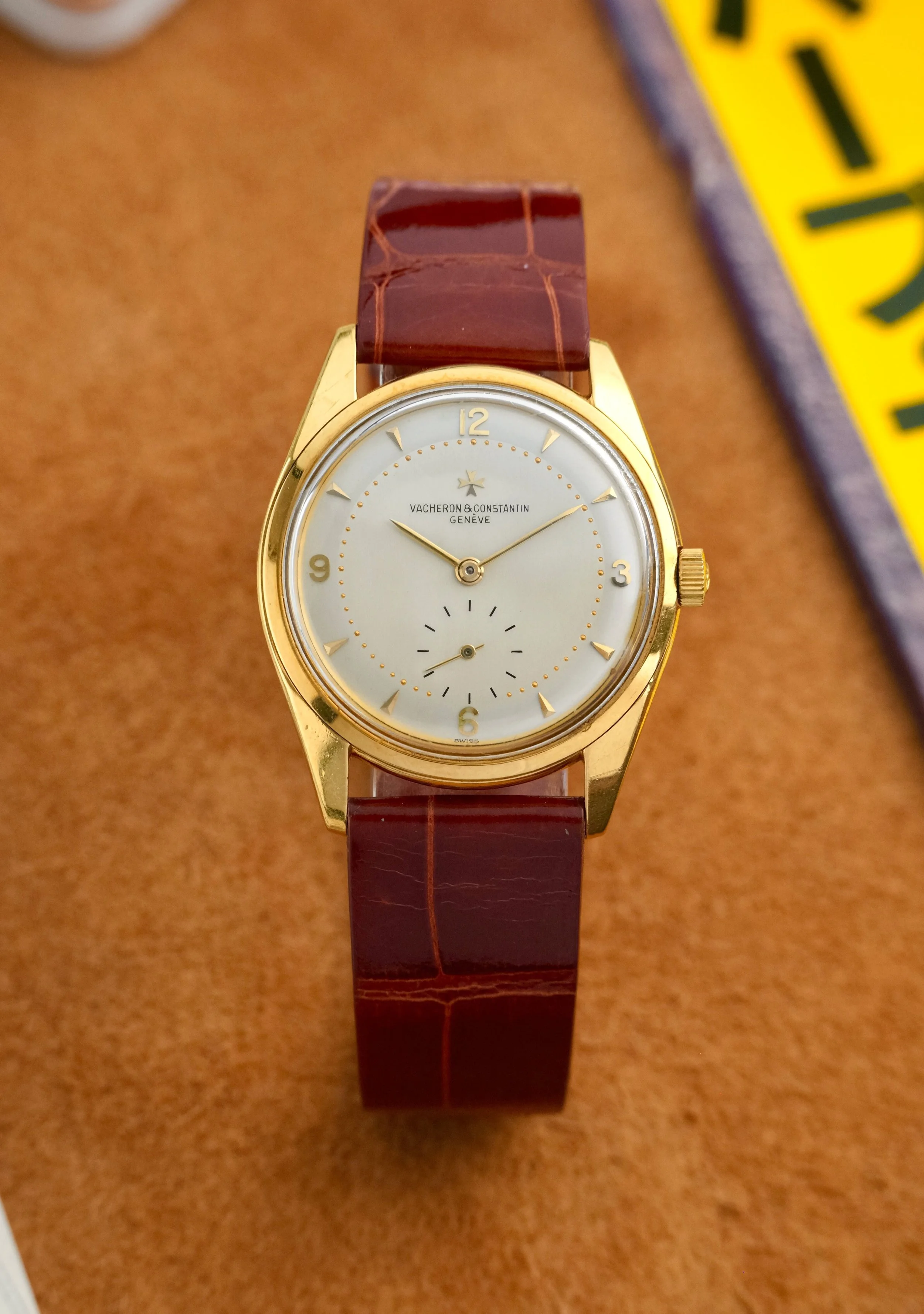 1960's Vacheron Constantin Screwback "Spillman" Calatrava 18K YG w/ Two-Tone Dial