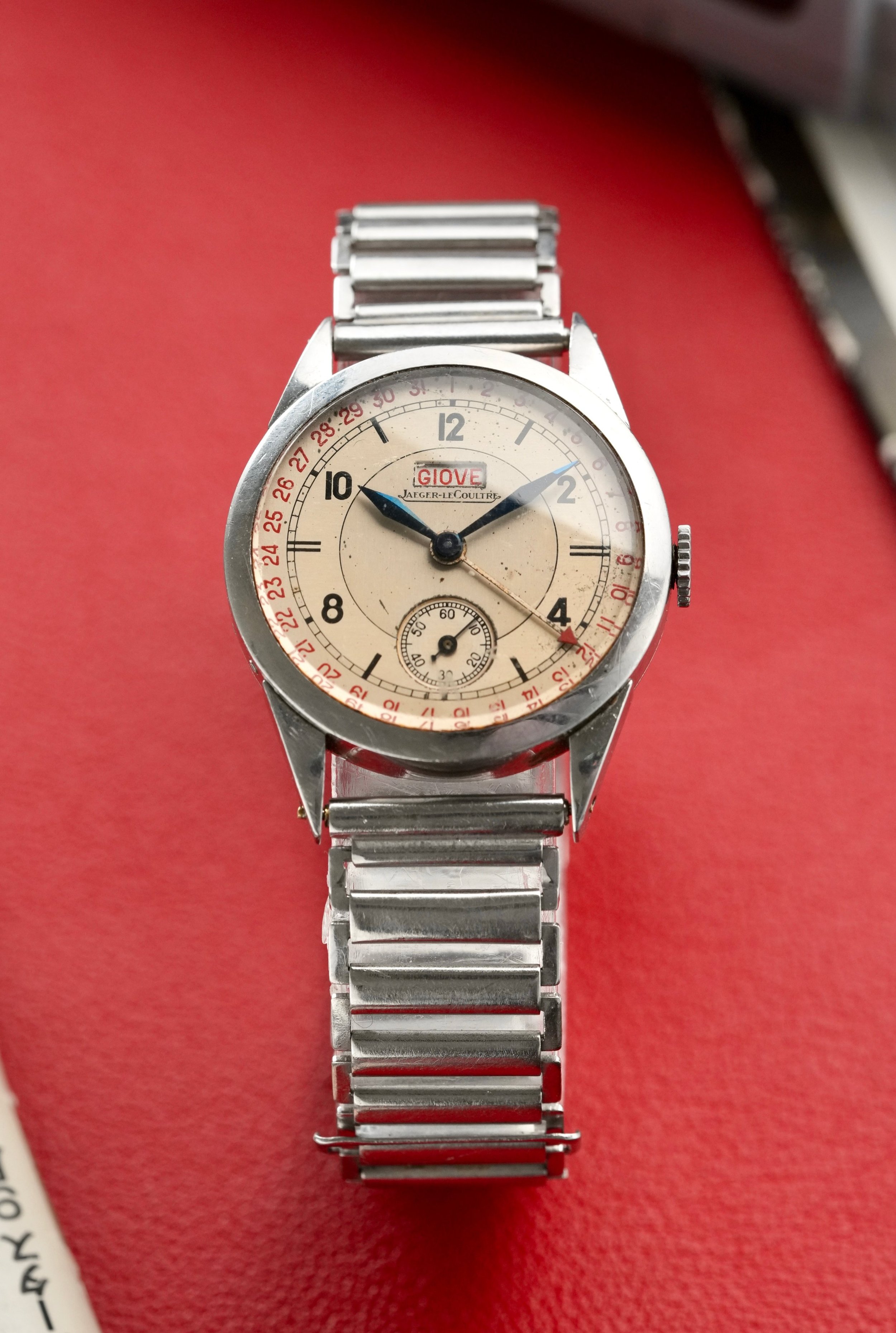 1940's Jaeger-LeCoultre Duo Date Half-Sector Two-Tone Dial