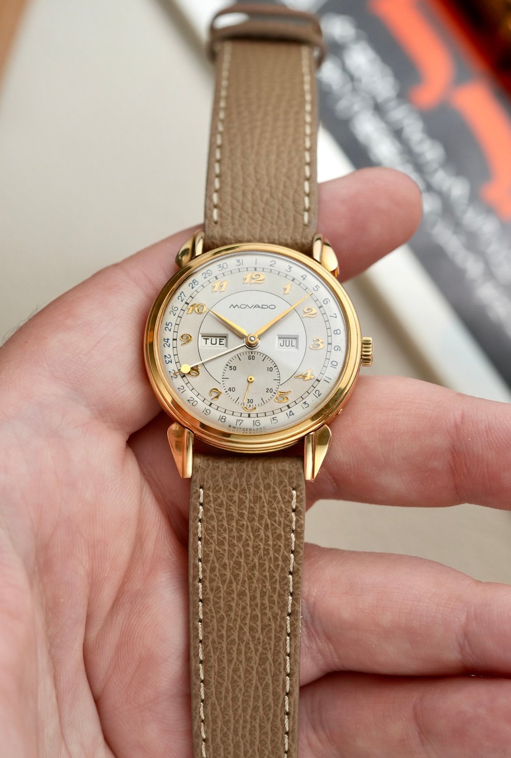 1950's Movado Triple Calendar 14K YG — Goldfinger's Vintage