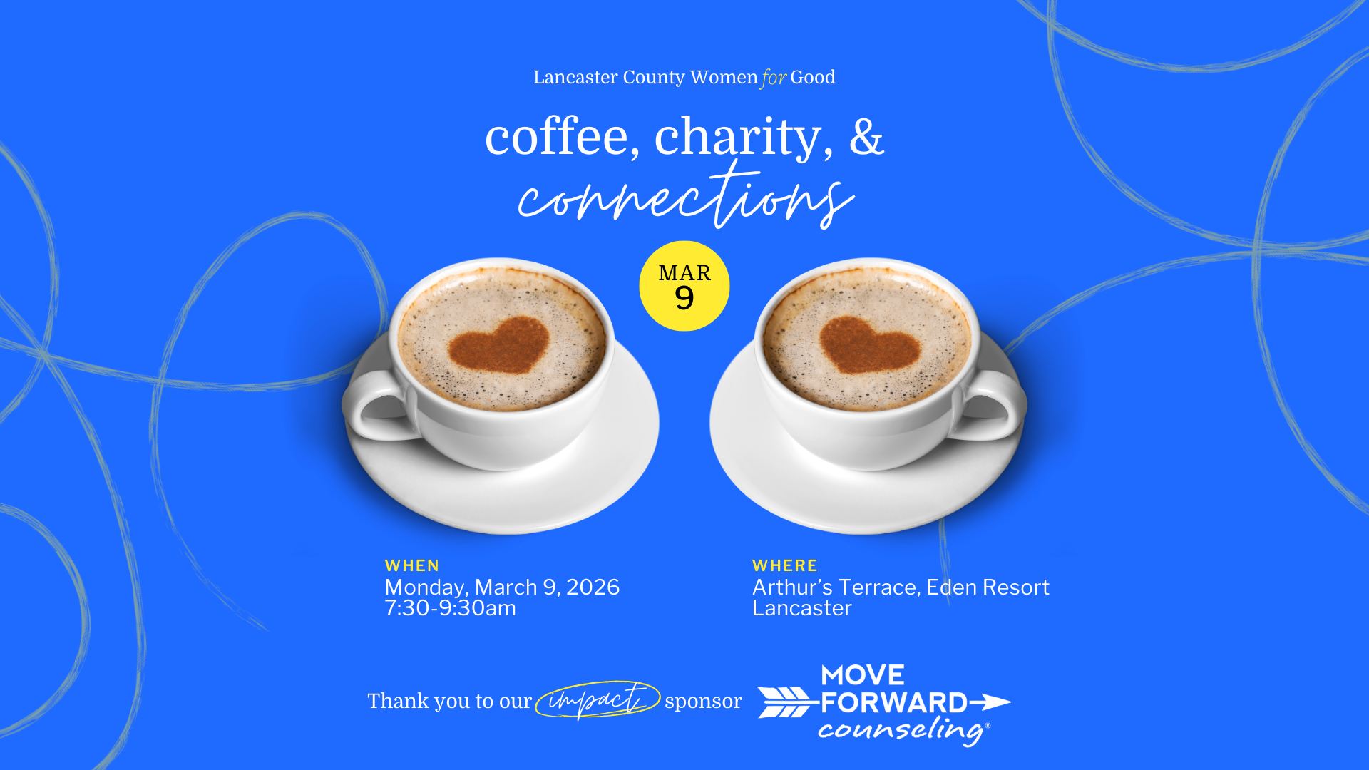 March Coffee, Charity, &amp; Connections