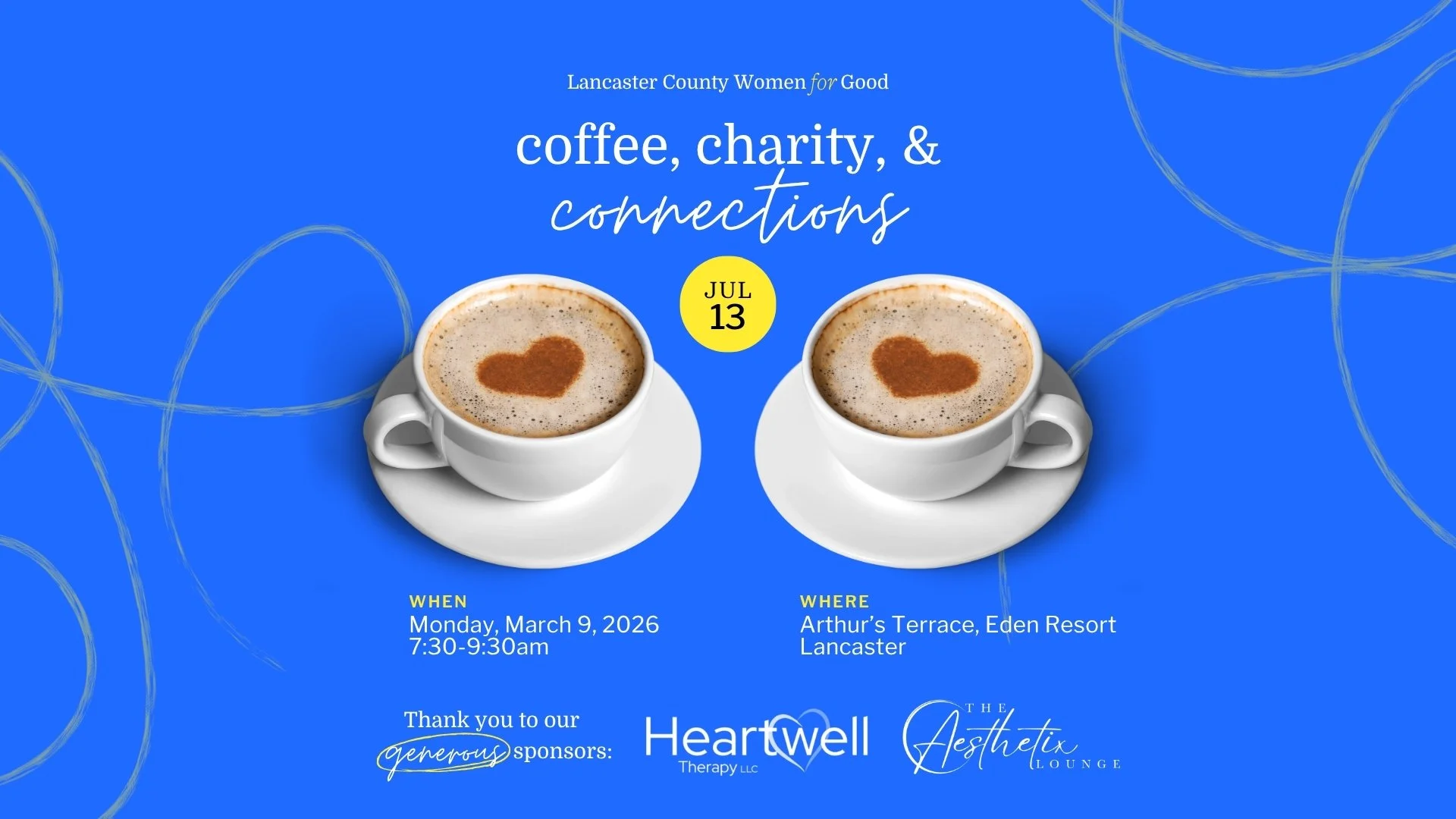 July Coffee, Charity, &amp; Connections