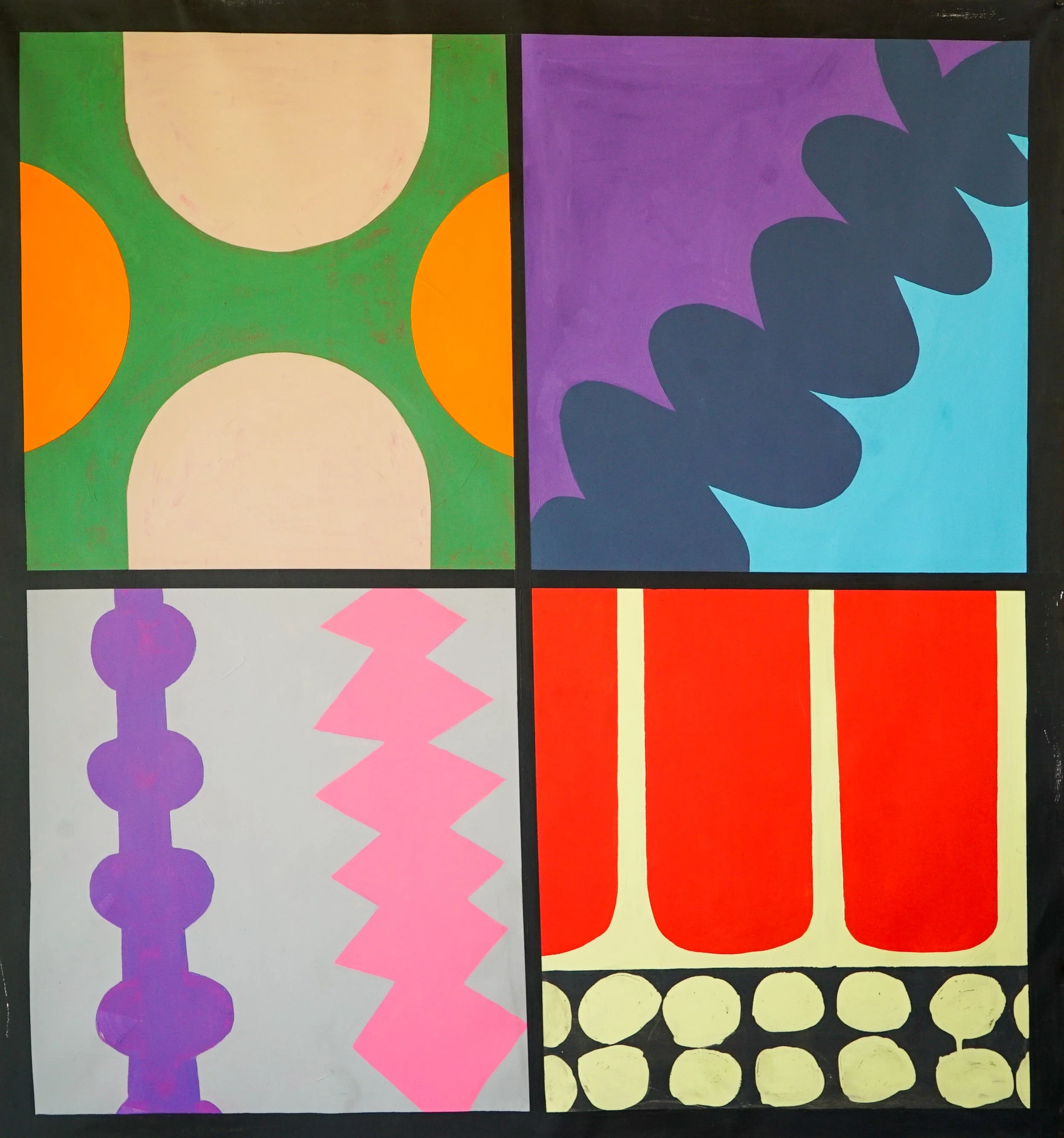 Blood, Sweat and Tears - 52 x 55 - Acrylic on canvas.