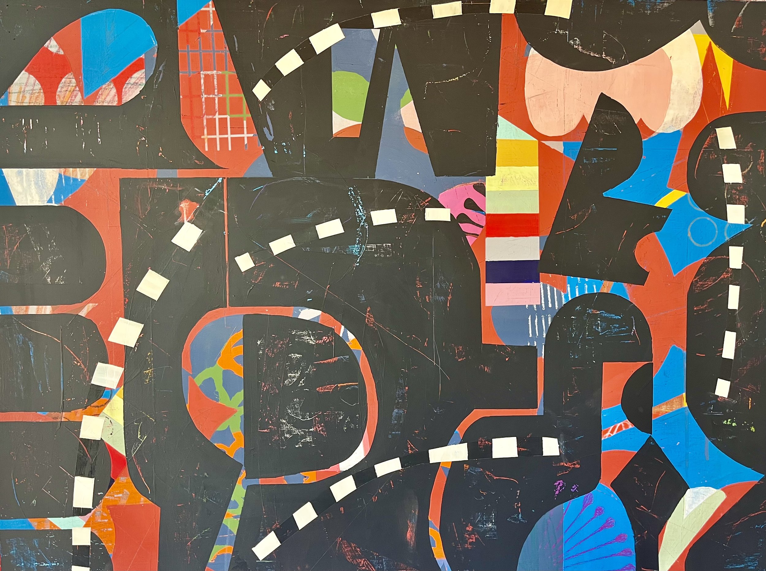 Island Hopping - 30 x 40 - Acrylic on wood panel.