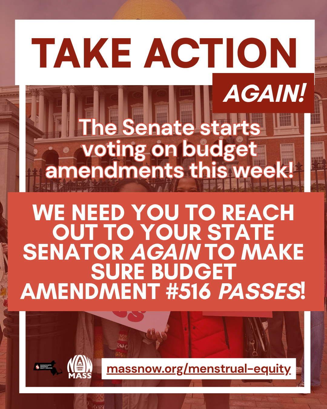 Urge your State Senators to PASS Budget Amendment #516