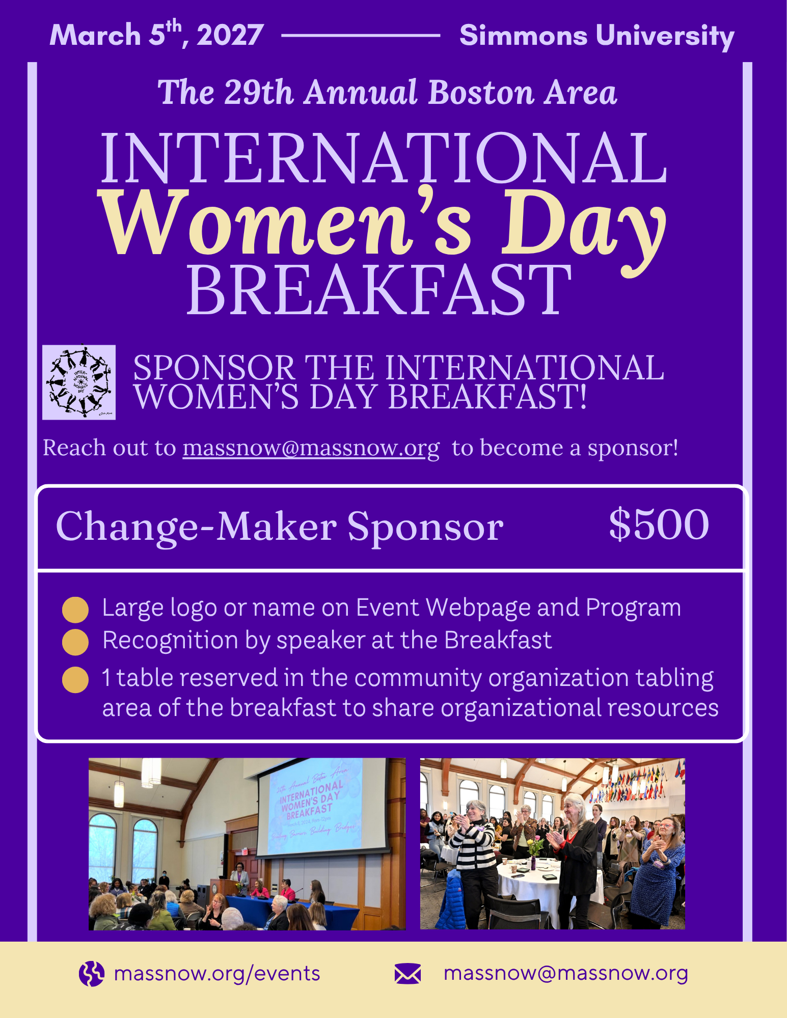 29th Annual Greater Boston Area International Women's Day Breakfast