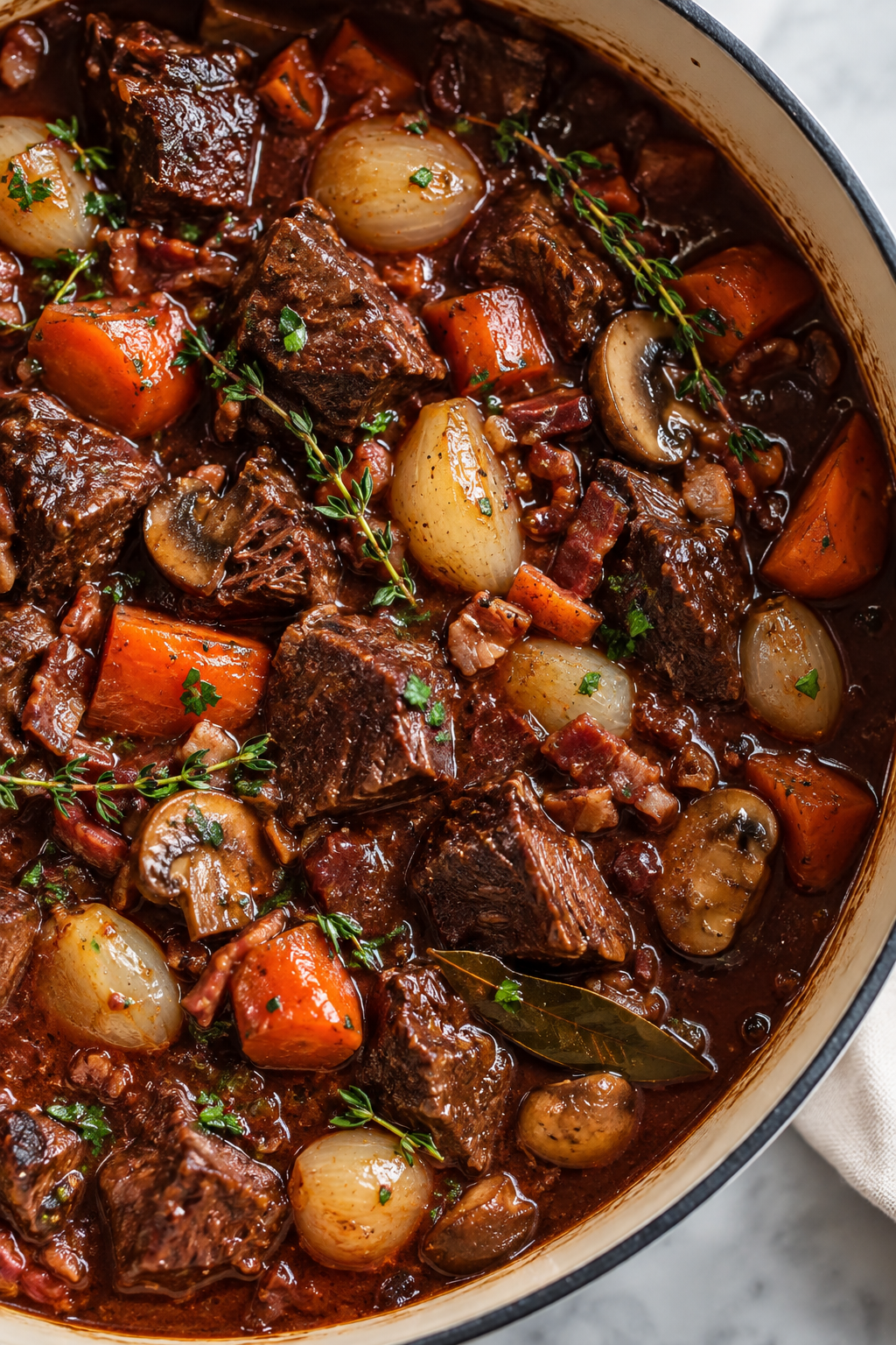 Dutch Oven Beef Bourguignon