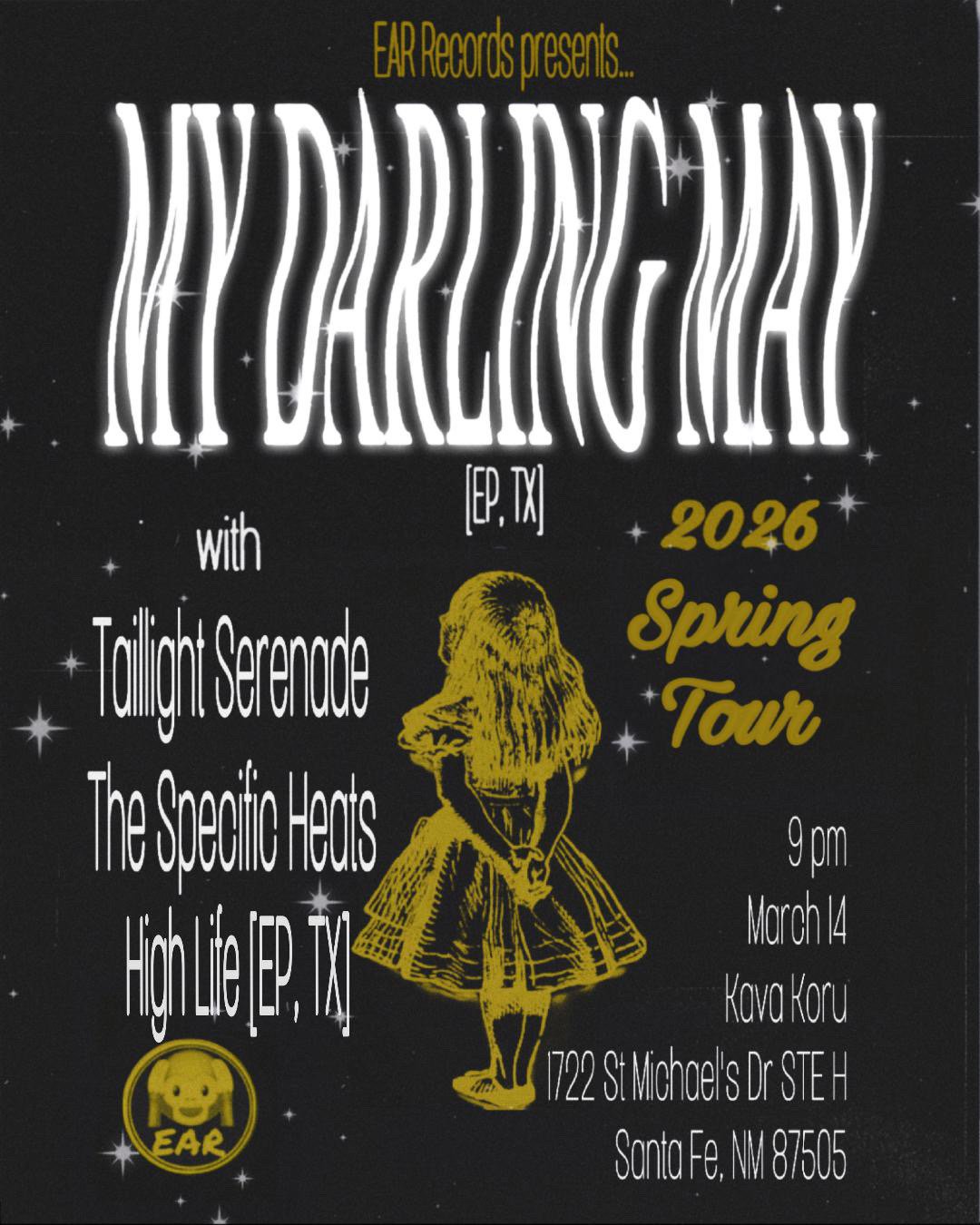 Solo Acoustic set by Mat from The Specific Heats with My Darling May (TX), Taillight Serenade (ABQ), High Life (TX)