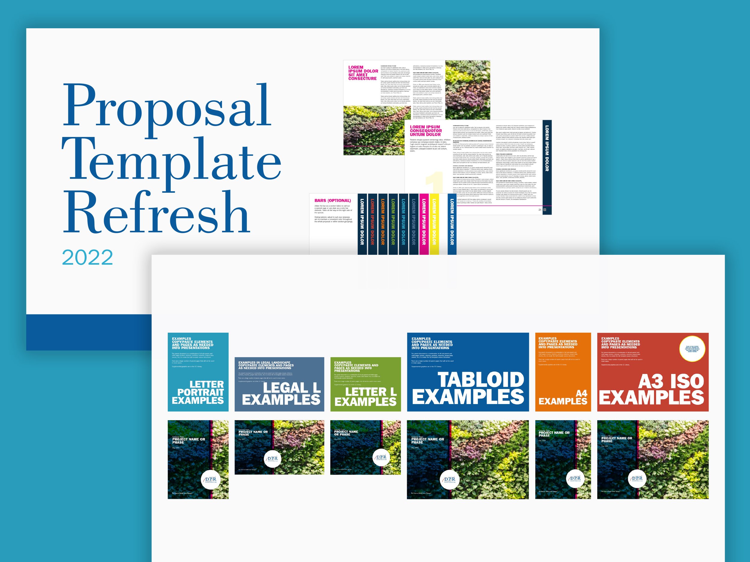 Each format had custom design templates and example decks.