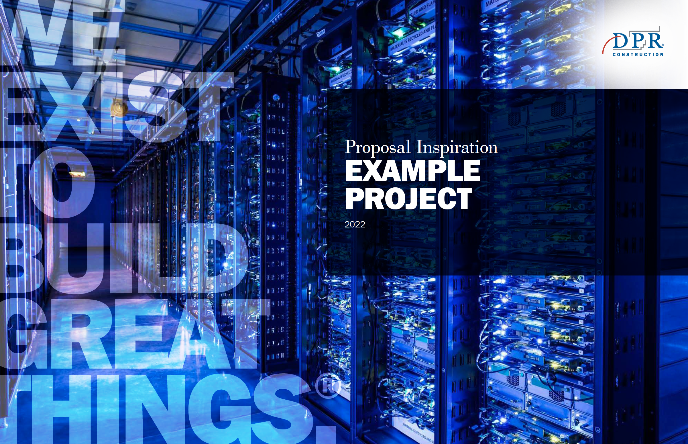 Example decks and generic layouts were created for marketers to quickly assemble proposals.