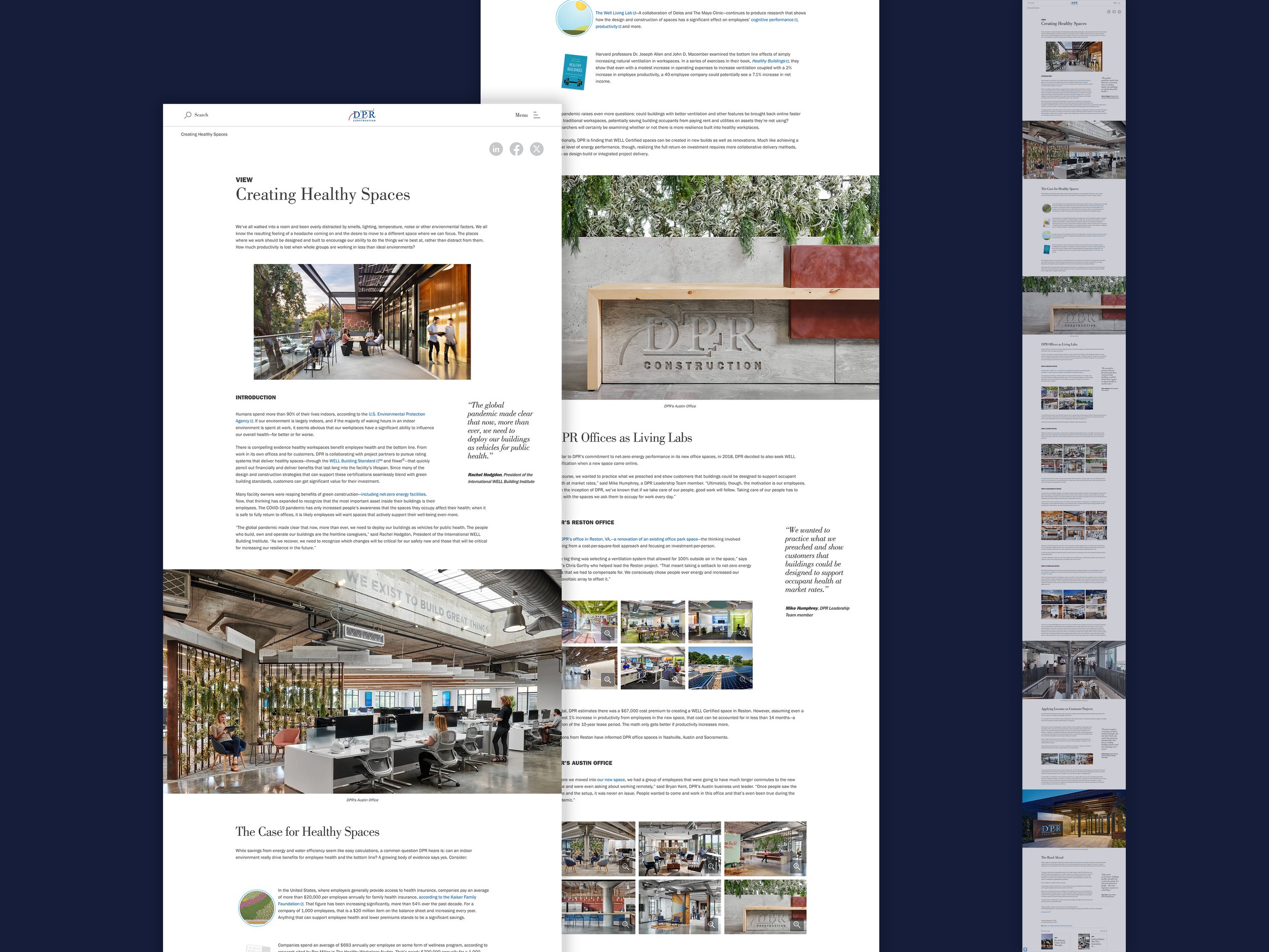 We designed the site to feature our extensive library of professional project photos.