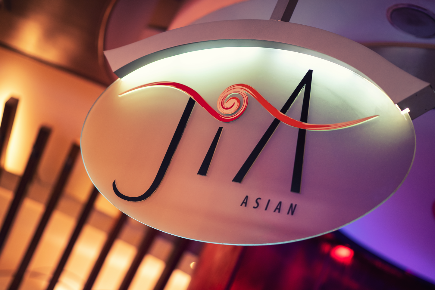 Jia Asian logo on a sign