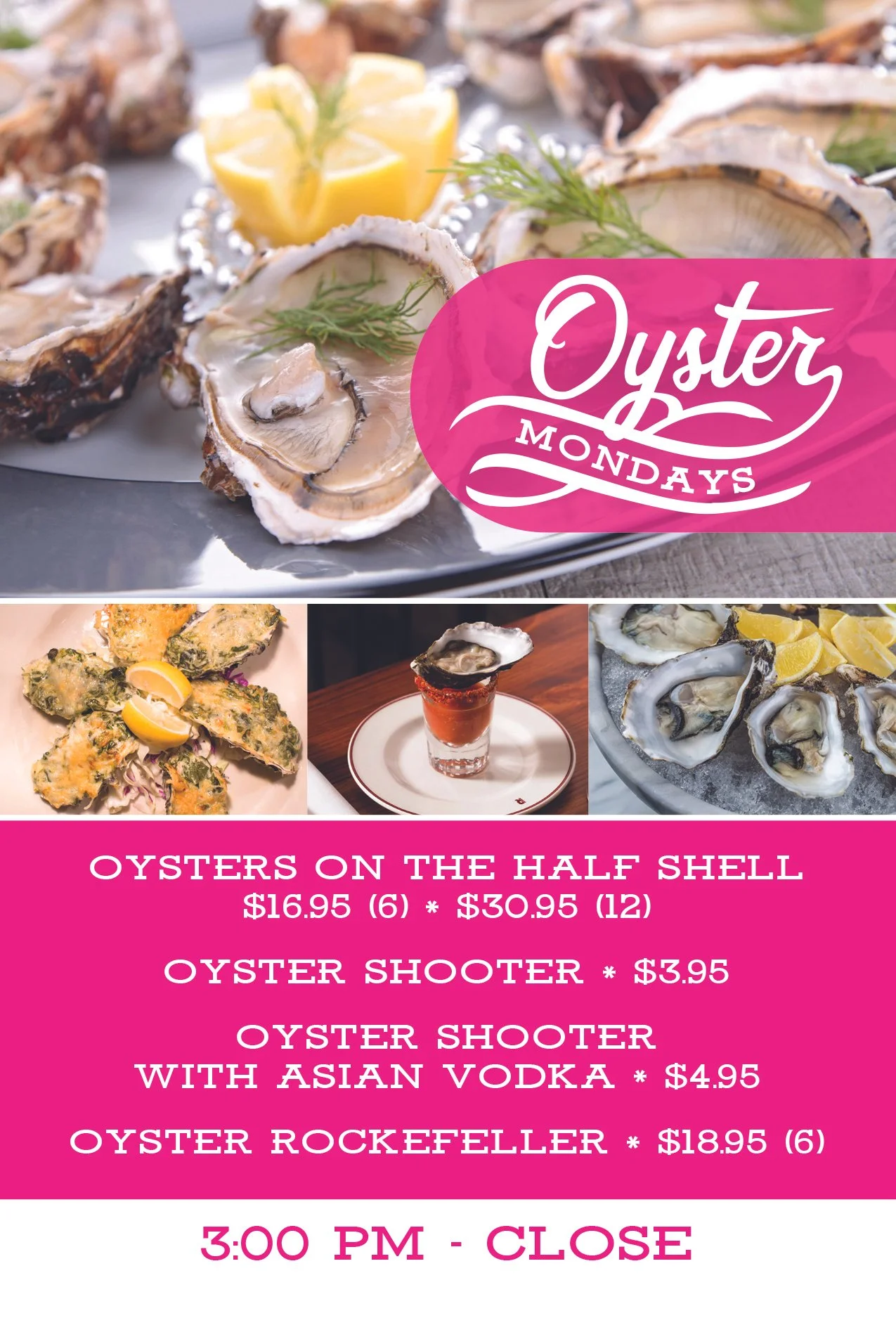 specials — LightHouse Oyster Bar & Grill