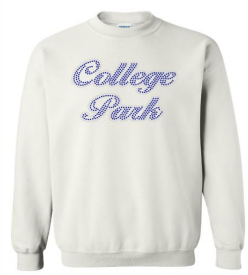 Champion Crewneck Sweatshirt Rhinestone