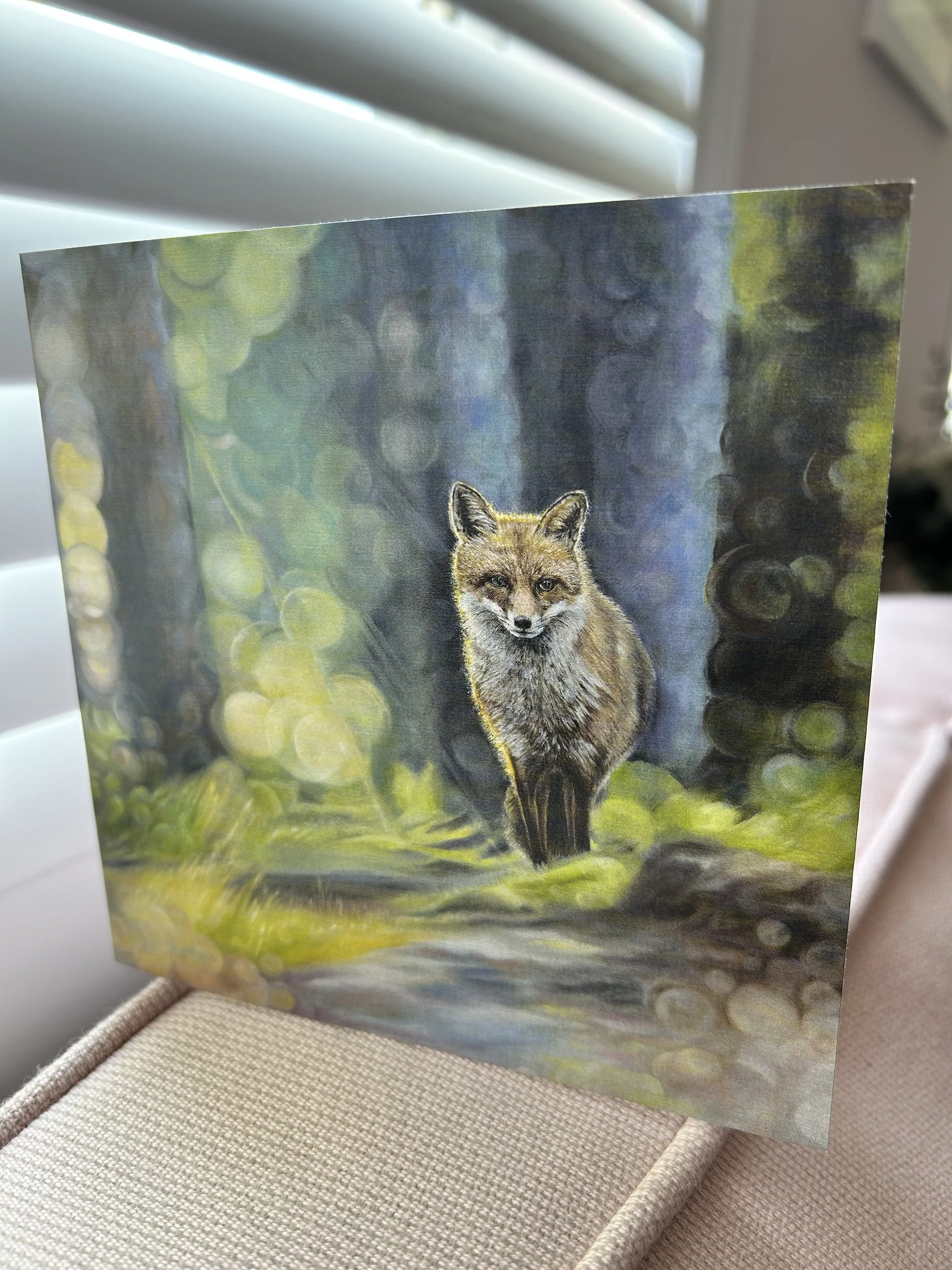 Greeting Cards Familar Path Fox Pack of 3
