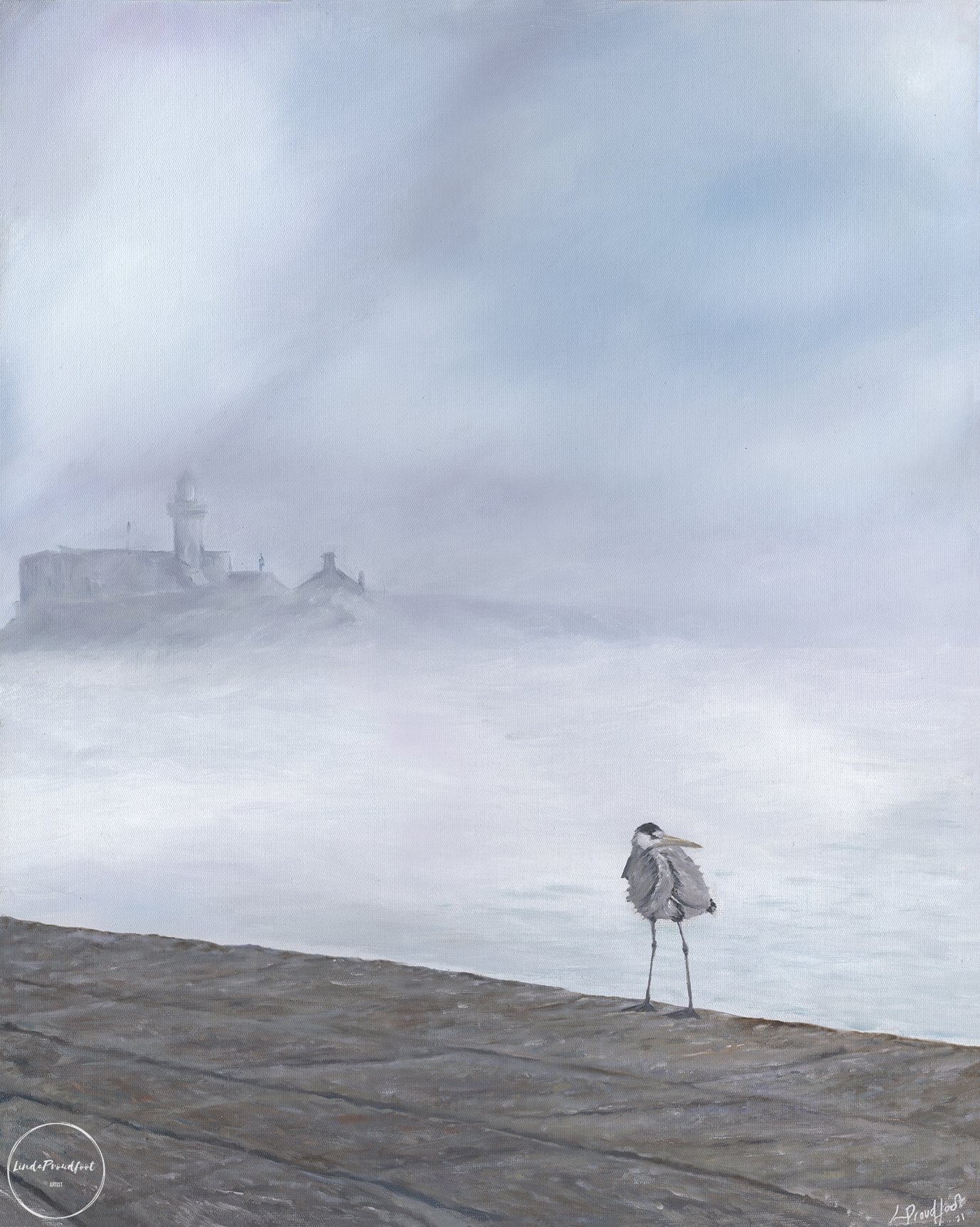 Harbour Heron - SOLD.