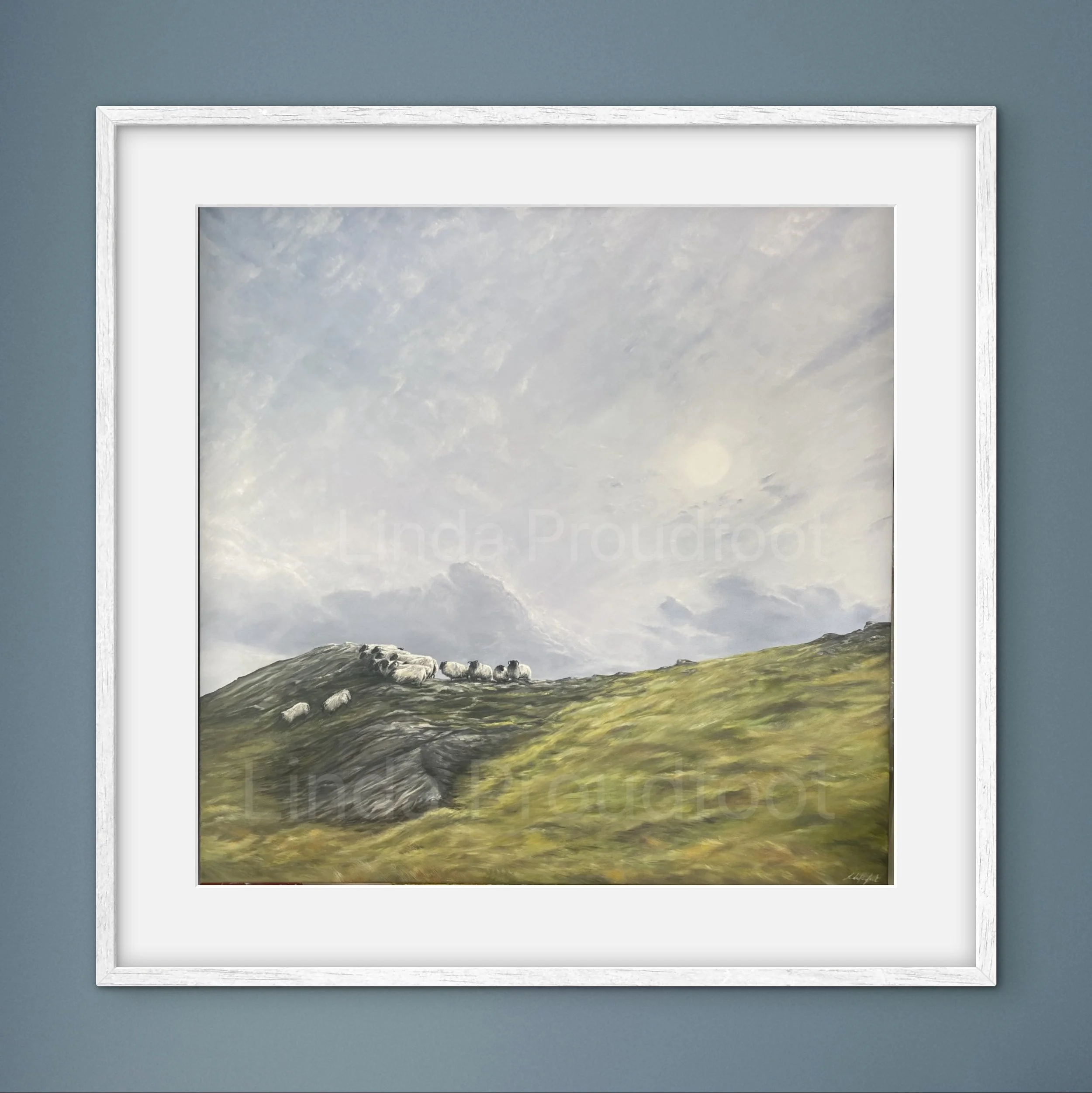 "Flock on the Wild Ridge" Fine Art Framed Print