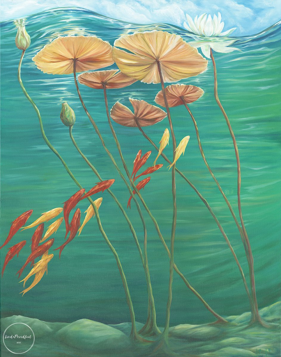 "Lilies" 70 x100 cm