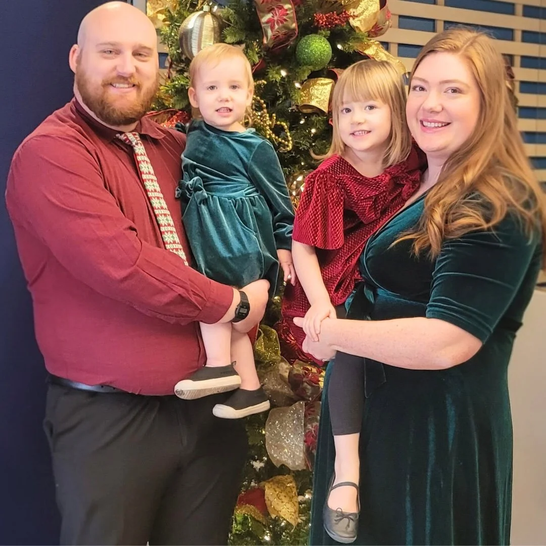 Melissa and Jacob Beauvais with their family, leaders of a Restore Houston Church discussion group