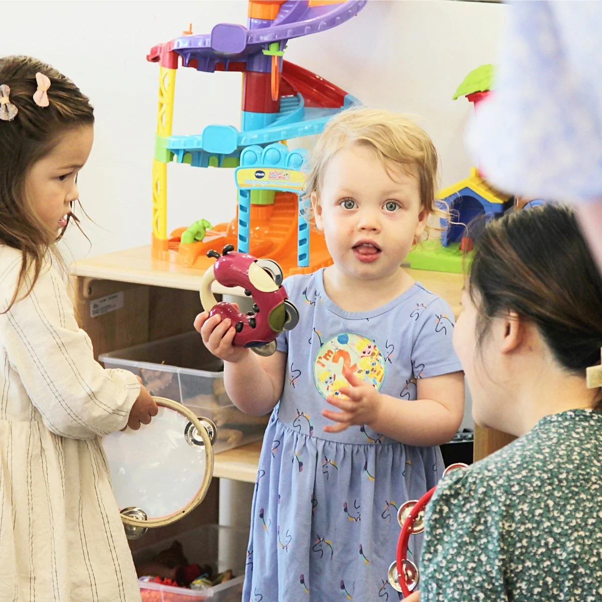 Young children playing together in Restore Kids at Restore Houston Church