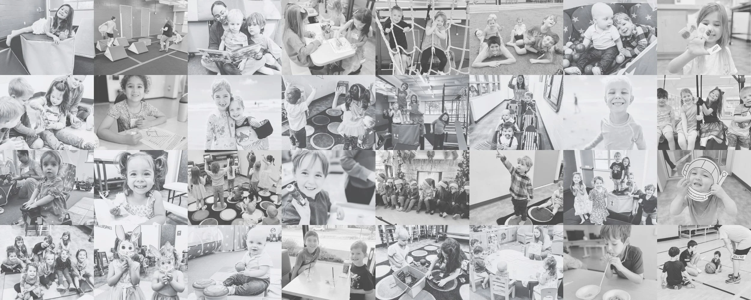 Restore Kids photo collage showing children playing, learning, and having fun.