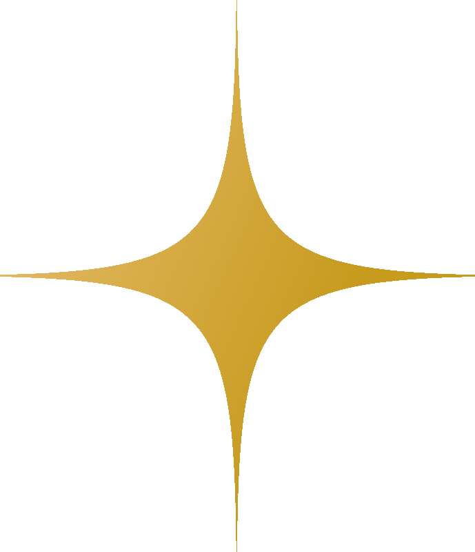 Estrella dorada decorativa