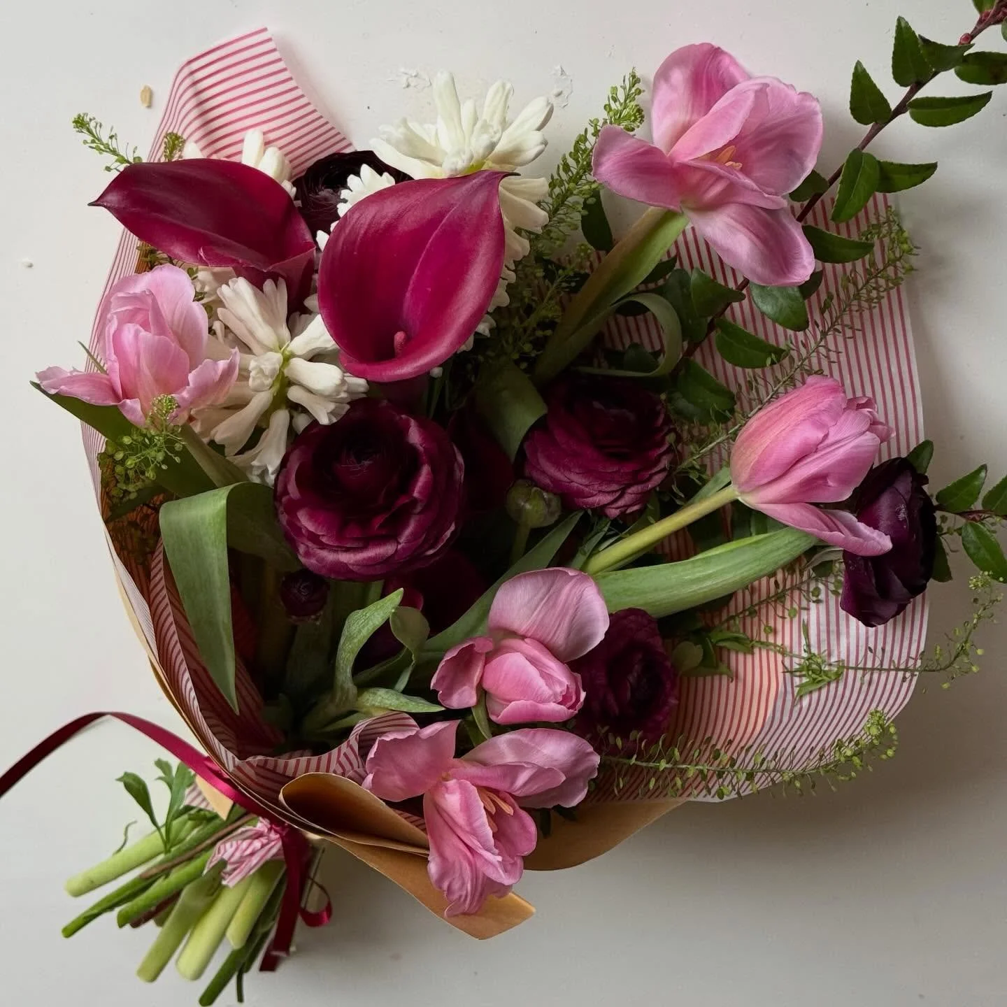 artfully designed bouquets for yourself or someone special. preorder yours for valentine&rsquo;s day on the website! ❤️