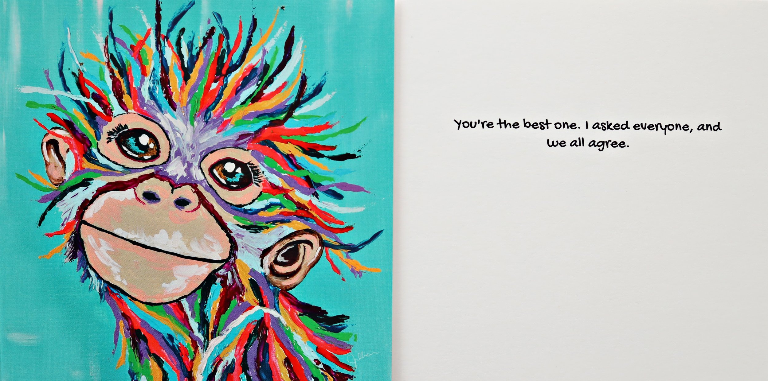 Monkey Greeting Card