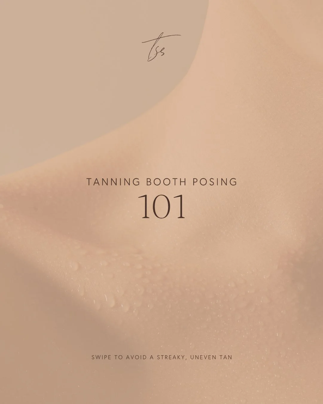 Nervous about posing right in our tanning booths? It's easy!⁠
⁠
No one will know if you practice in the mirror before your appointment 😉⁠
⁠