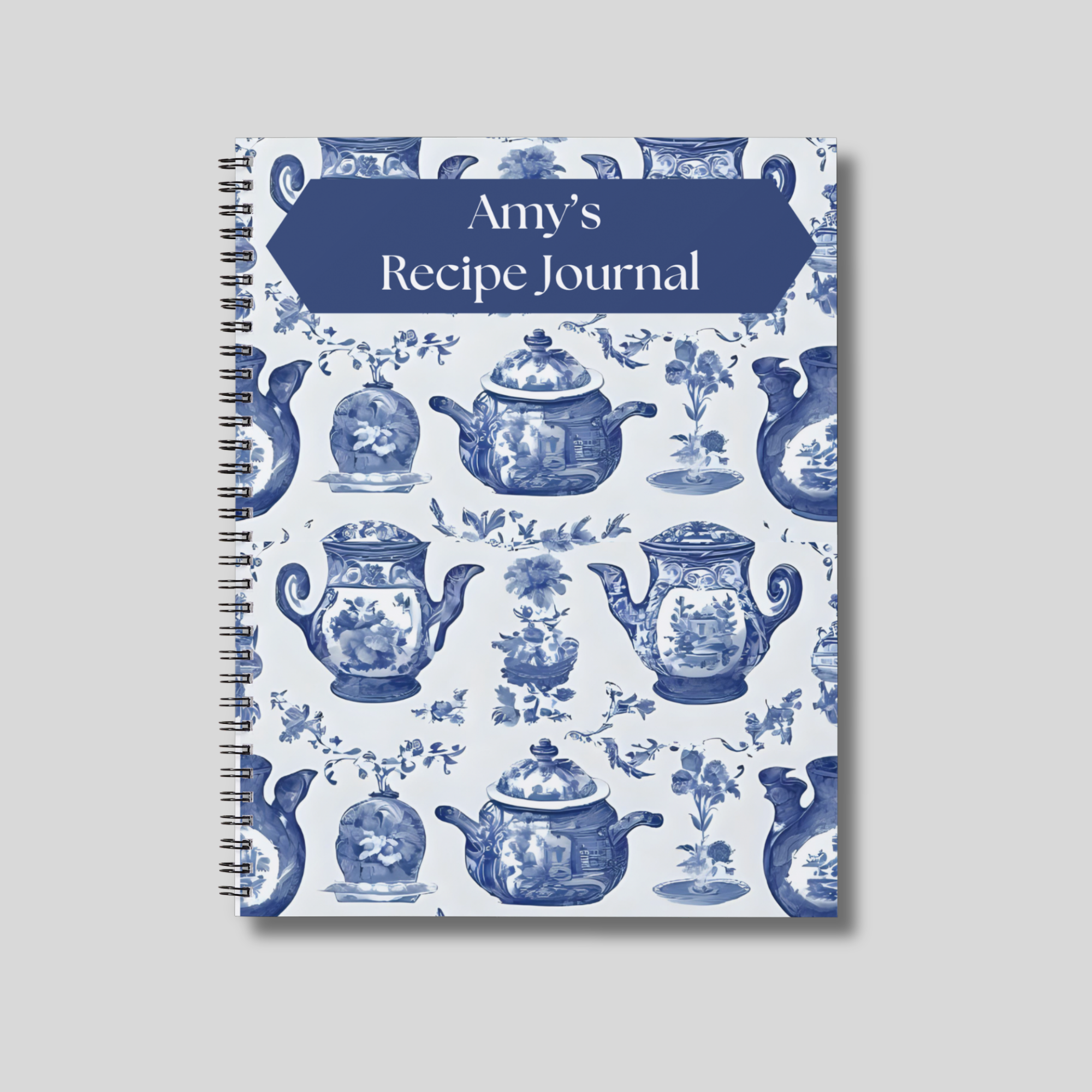 Recipe Journal -- French Blue
